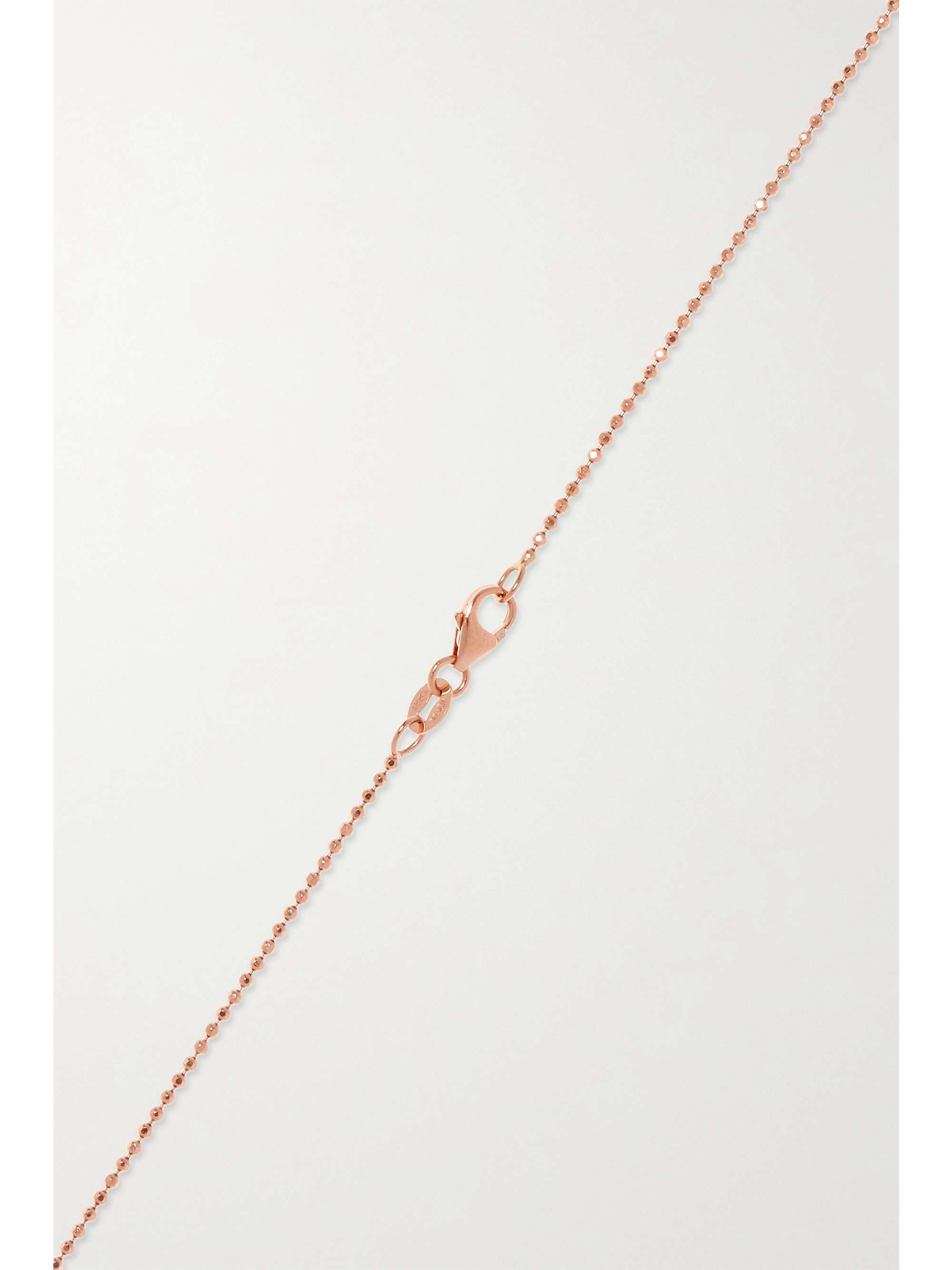 ANITA KO 18-karat rose gold diamond necklace