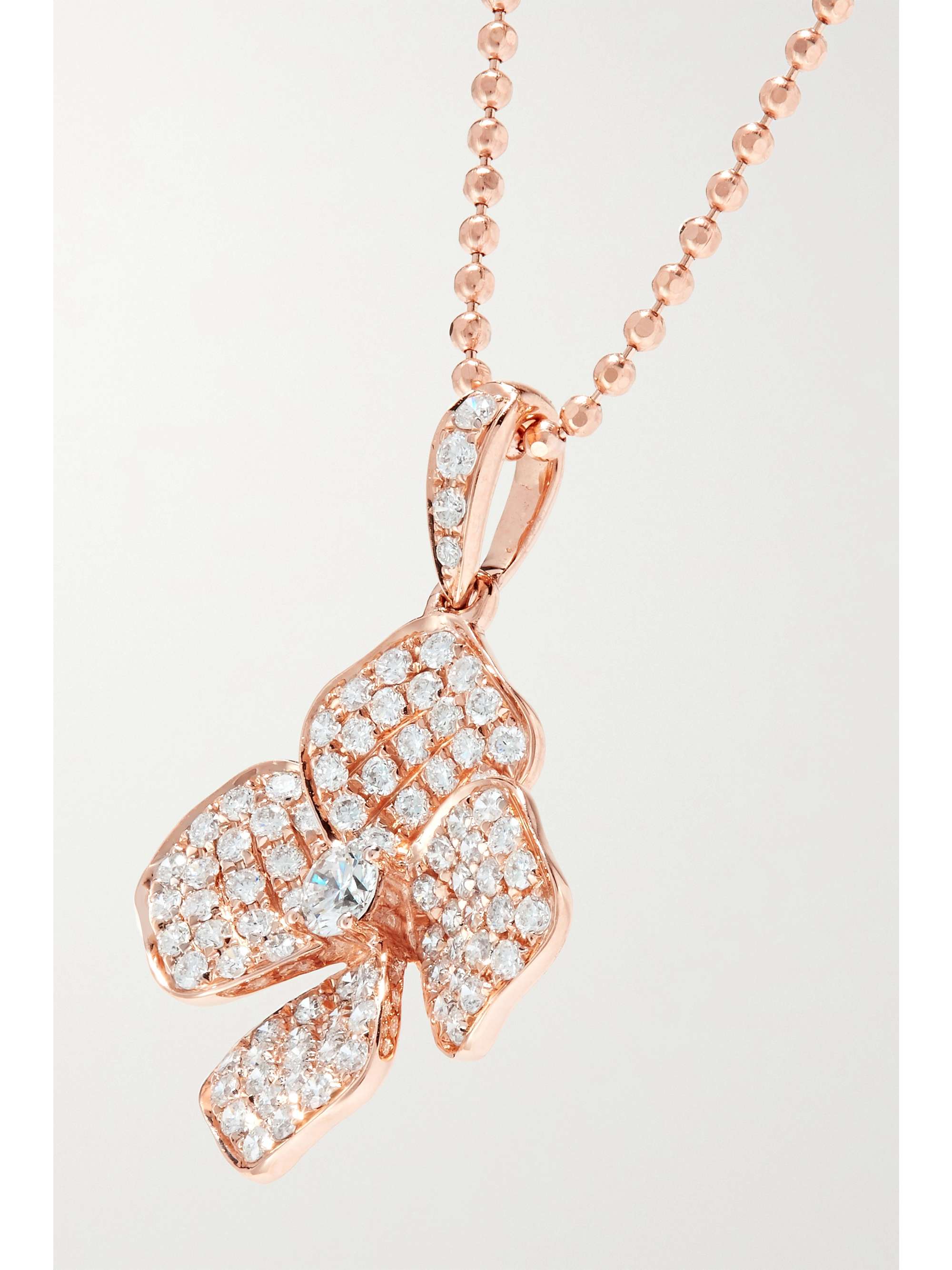 ANITA KO 18-karat rose gold diamond necklace