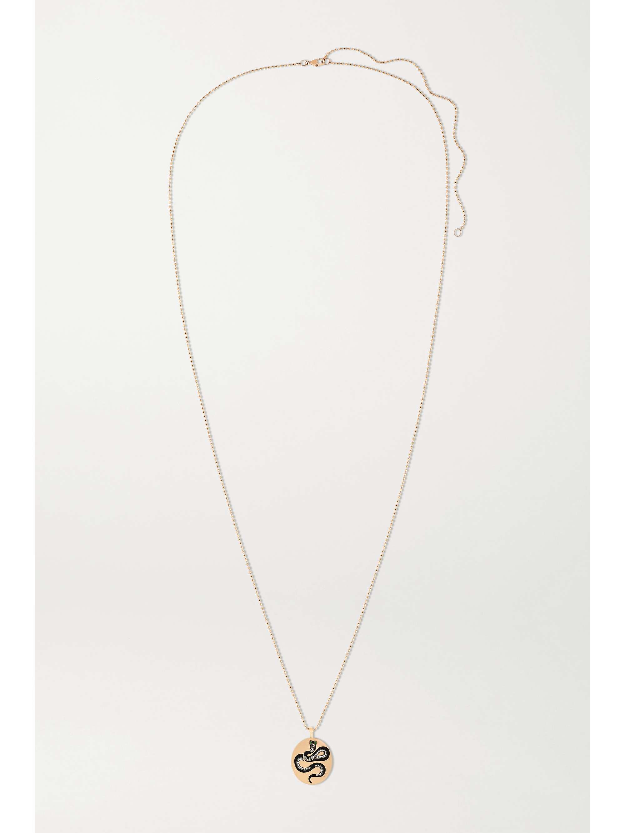 Rose gold 18-karat rose gold, enamel 