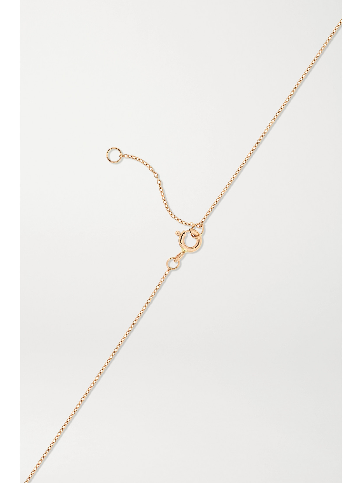 Shop Diane Kordas 18-karat Rose Gold Multi-stone Necklace