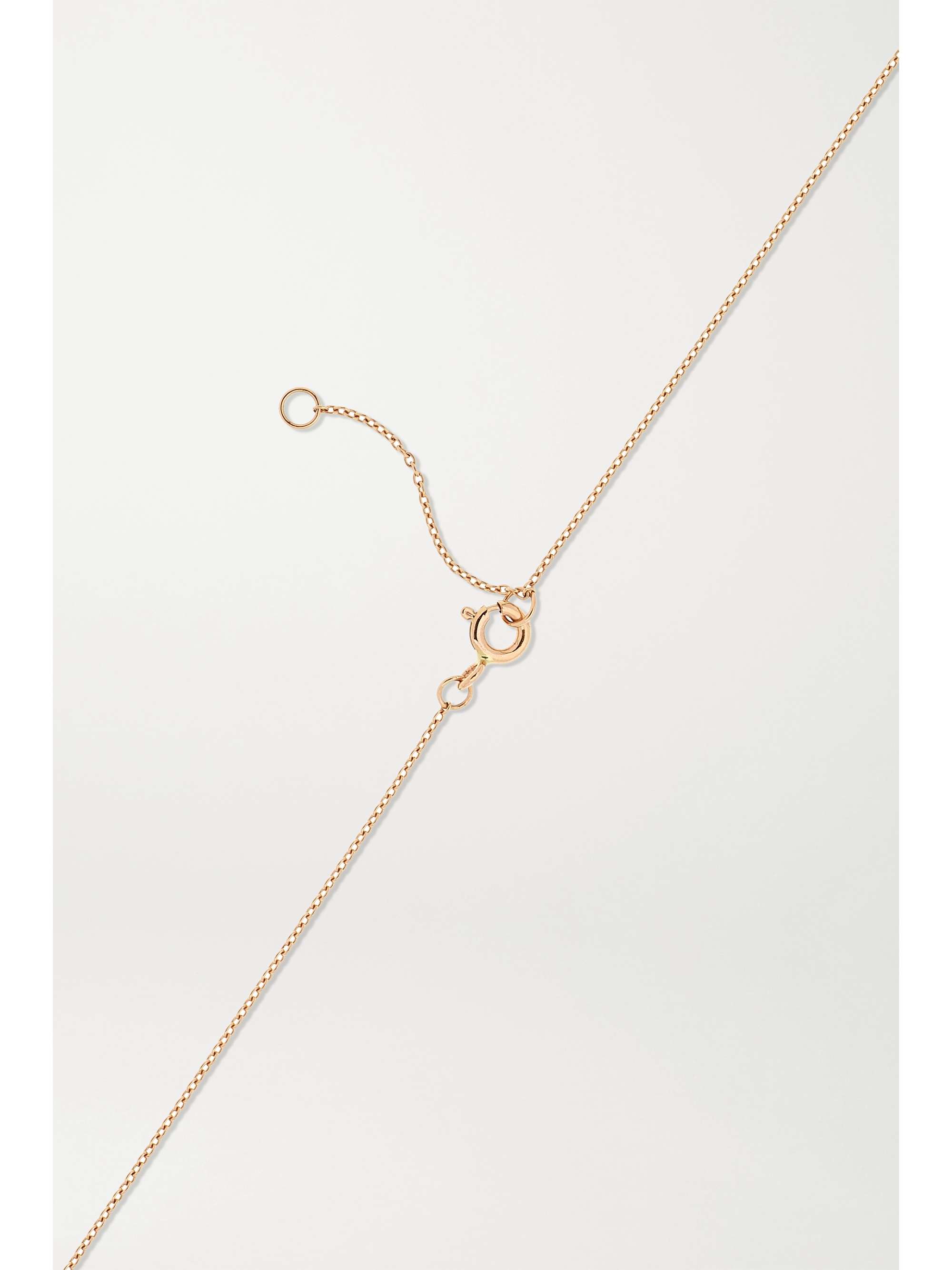 DIANE KORDAS 18-karat rose gold multi-stone necklace