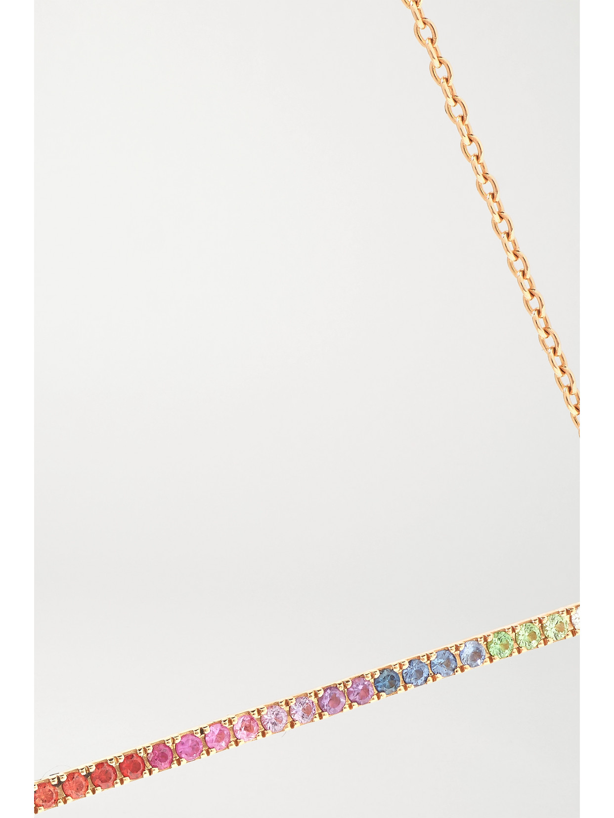 Diane Kordas 18-karat Rose Gold Multi-stone Necklace In Rose Gold