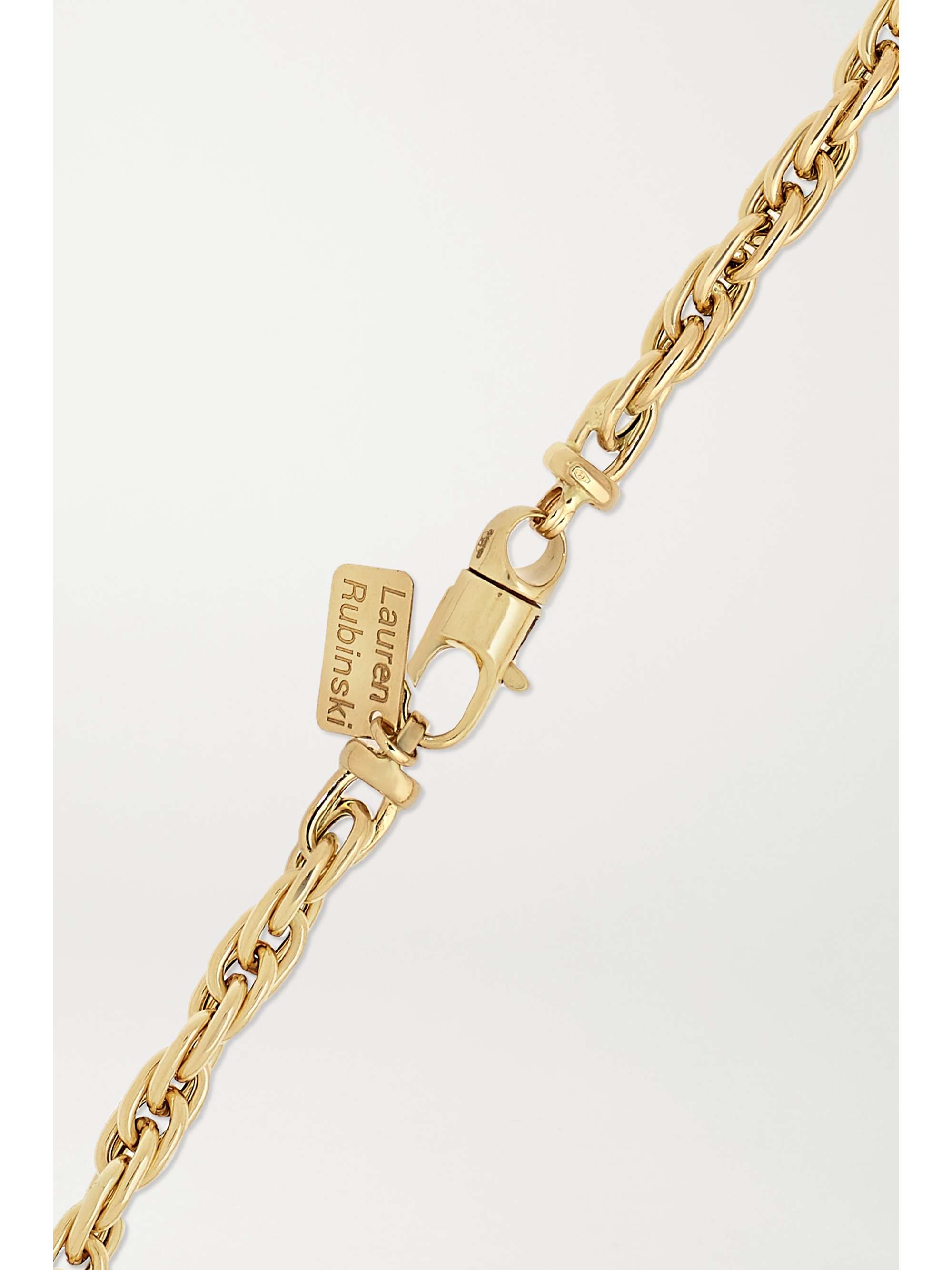 LAUREN RUBINSKI 14-karat gold necklace