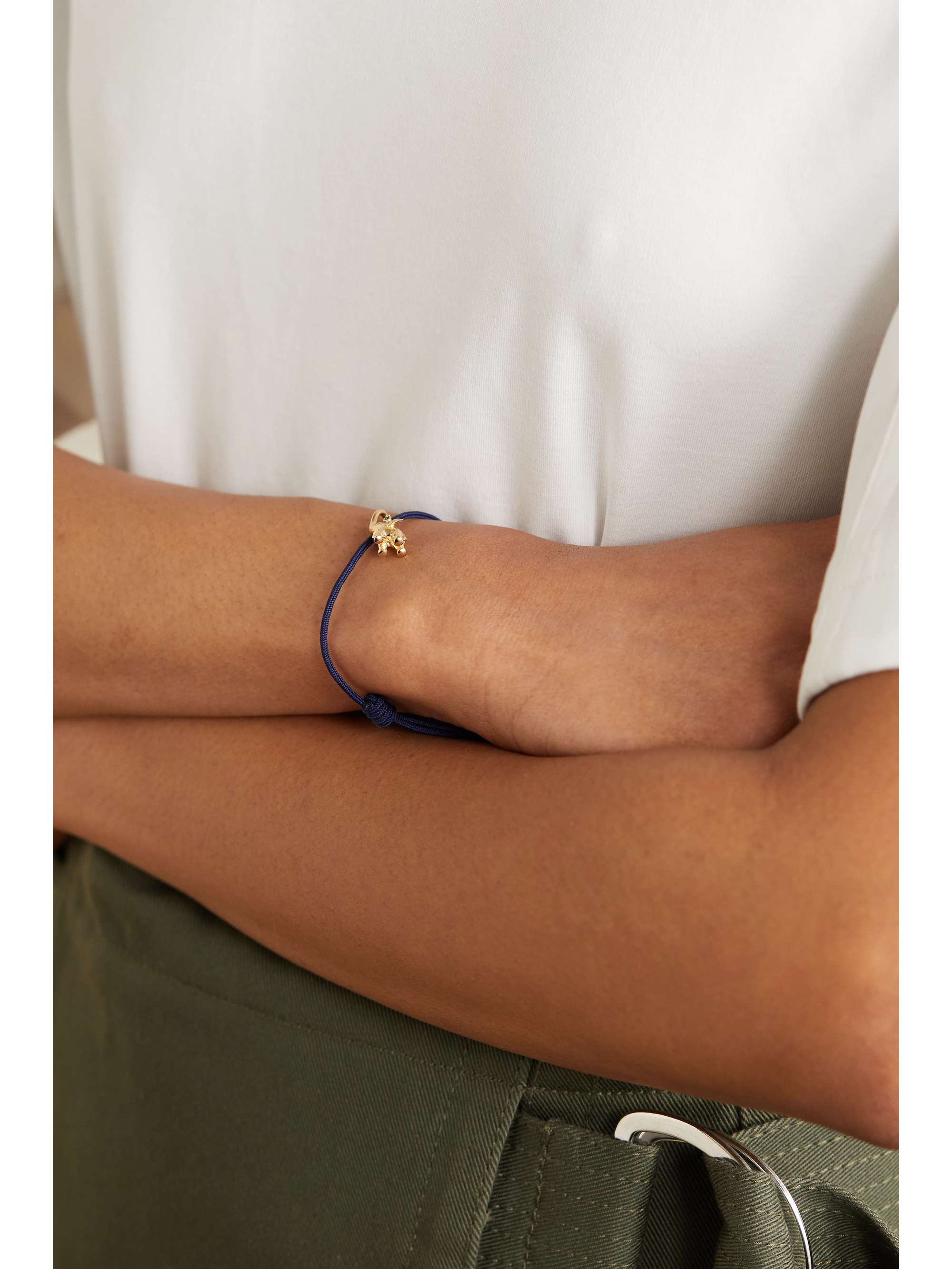 OLE LYNGGAARD COPENHAGEN My Little World 18-karat gold and rope diamond bracelet