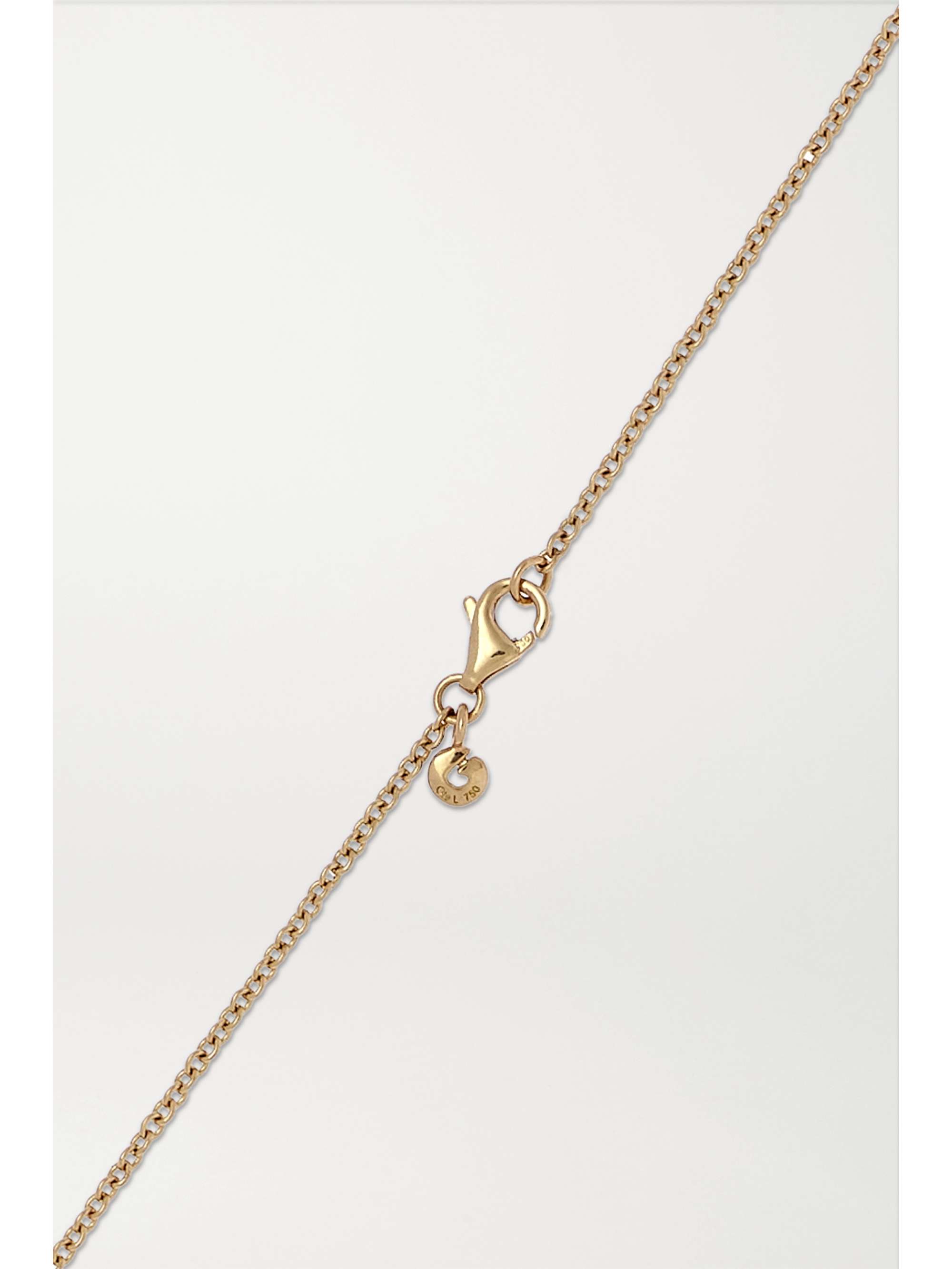 OLE LYNGGAARD COPENHAGEN + Space For Giants Sweet Drops 18-karat gold emerald necklace