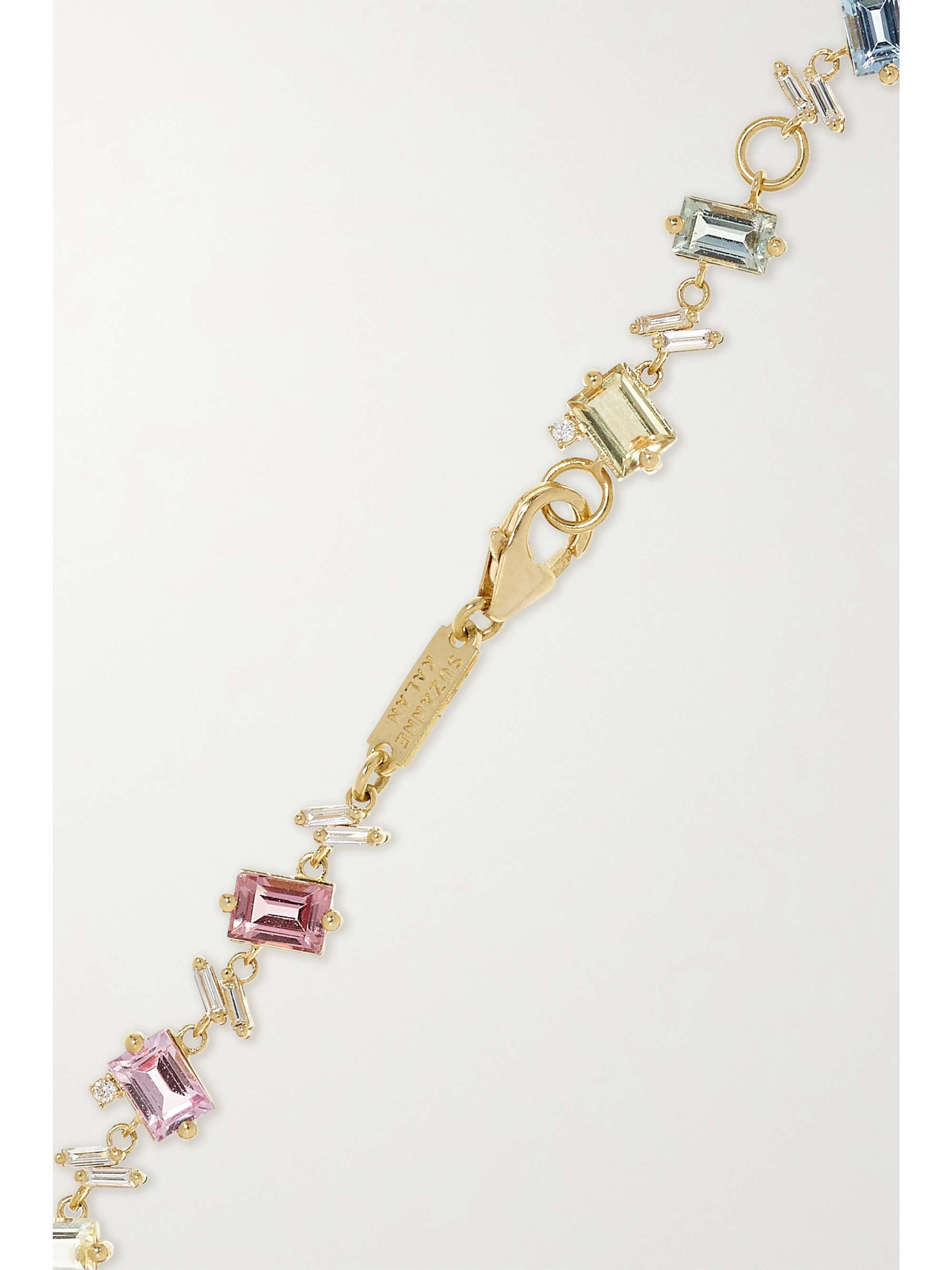 SUZANNE KALAN 18-karat gold, sapphire and diamond bracelet