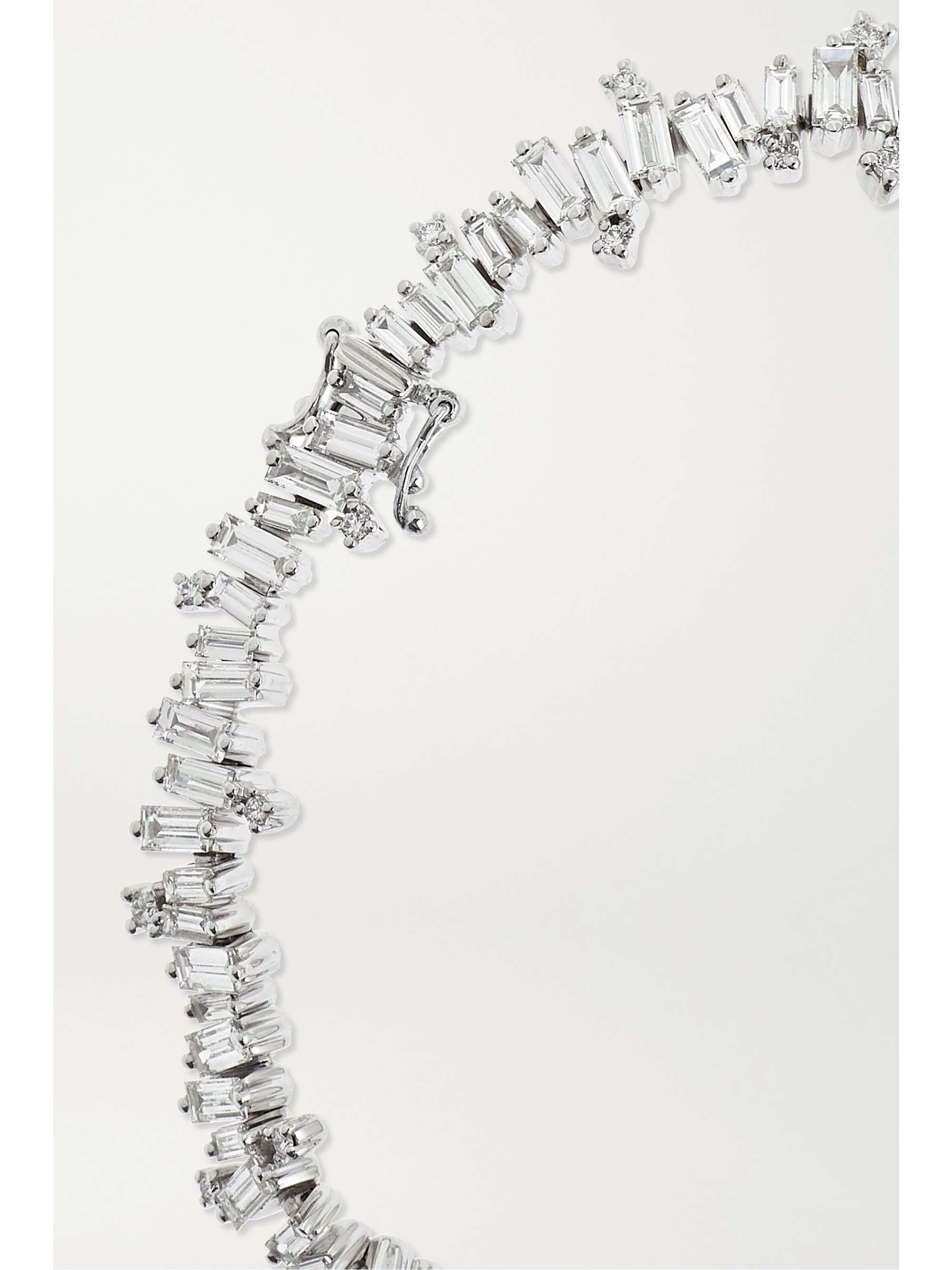 SUZANNE KALAN Fireworks 18-karat white gold diamond tennis bracelet