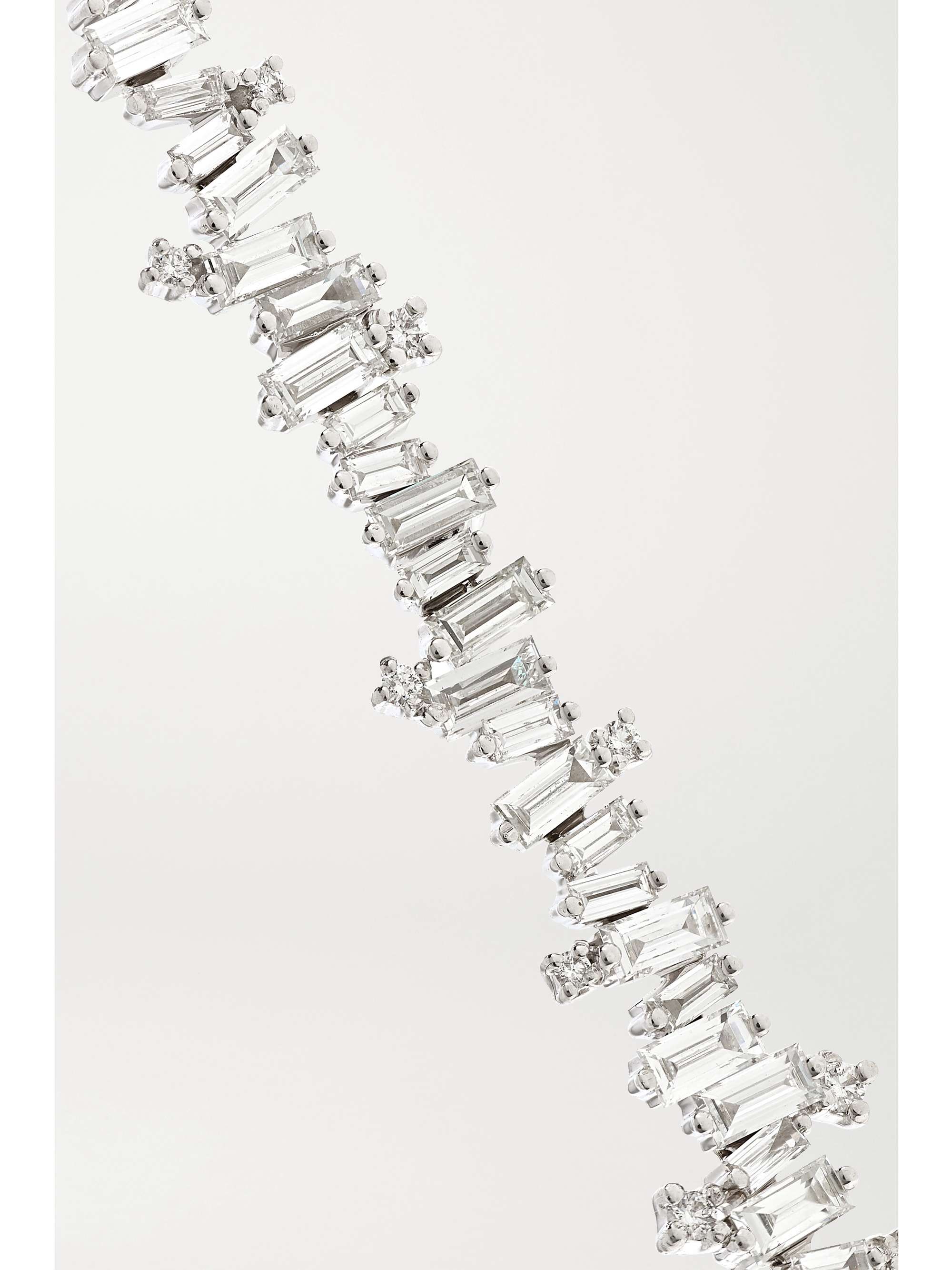 SUZANNE KALAN Fireworks 18-karat white gold diamond tennis bracelet
