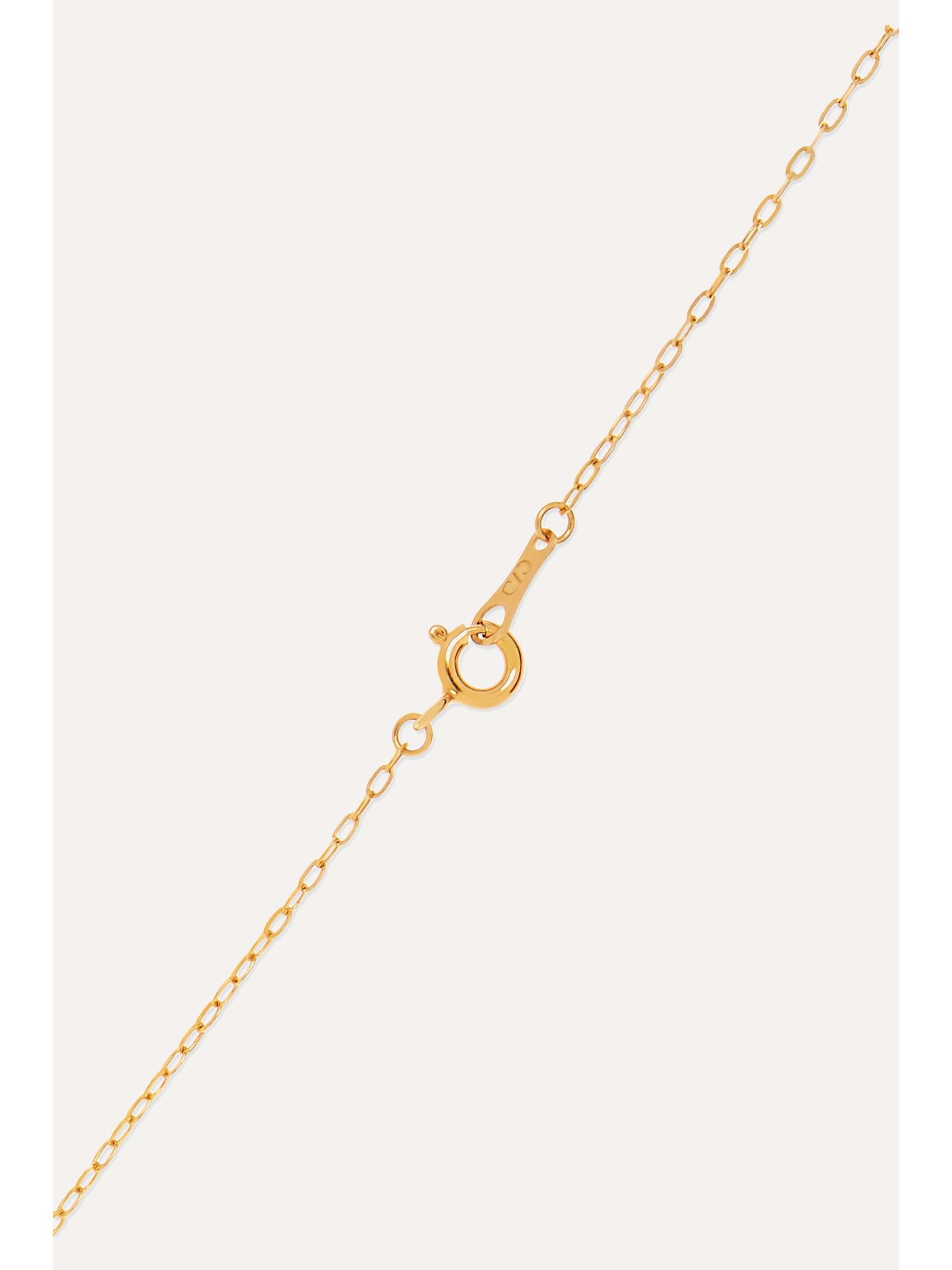 CVC STONES 18-karat gold, stone and diamond necklace