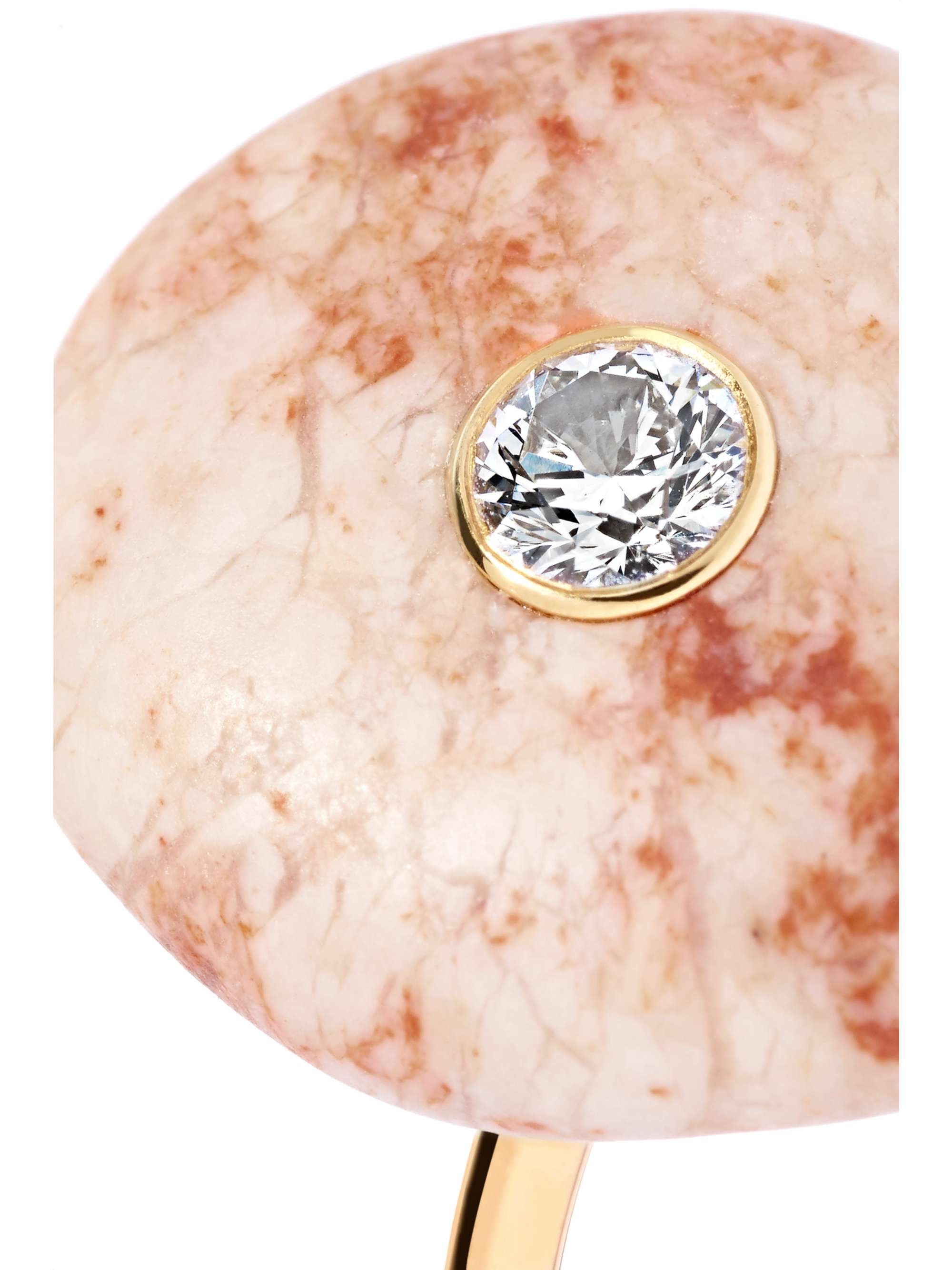 CVC STONES Sulfur 18-karat gold, stone and diamond ring