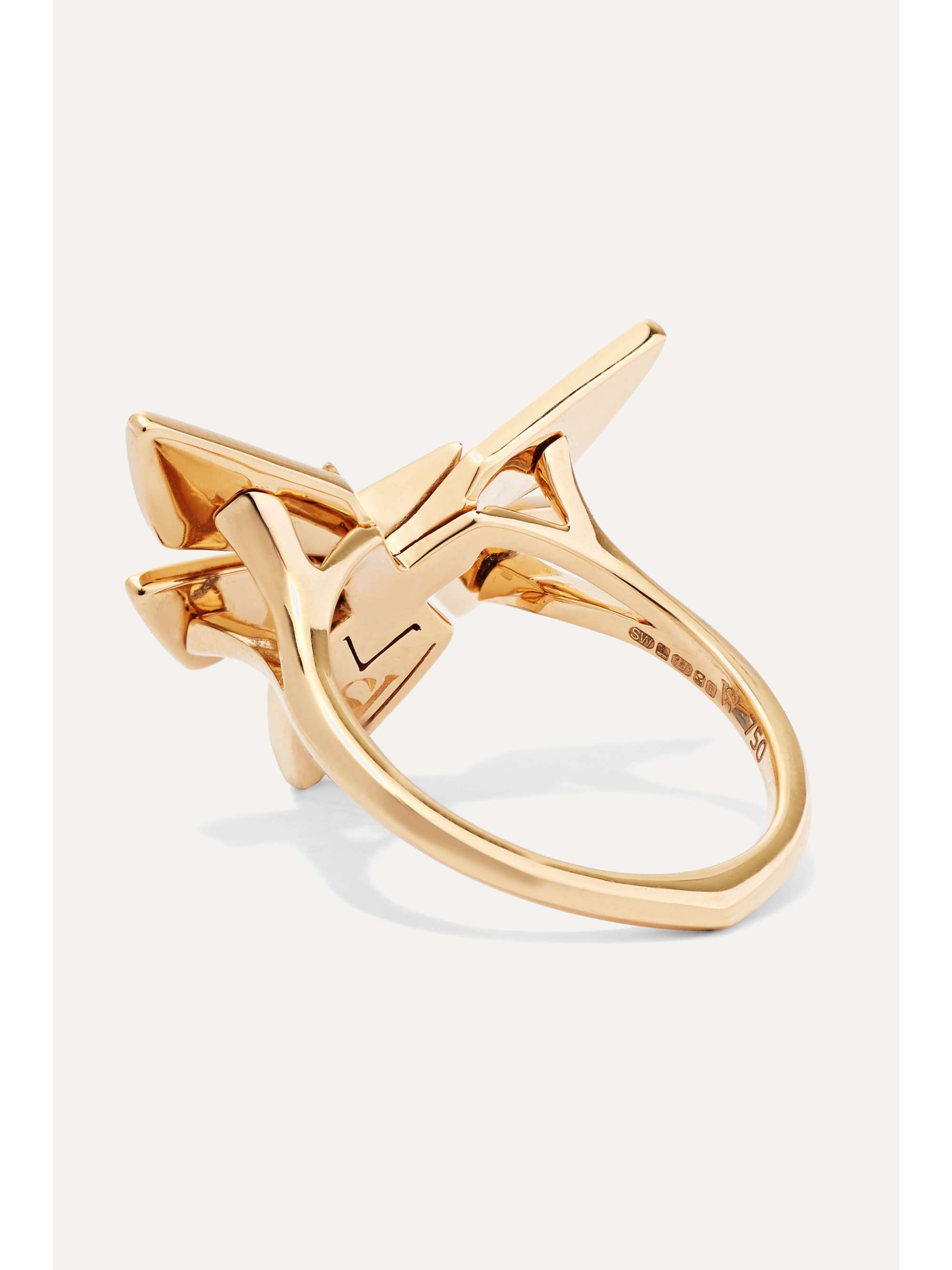 STEPHEN WEBSTER + NET SUSTAIN Jitterbug 18-karat gold, diamond and enamel ring