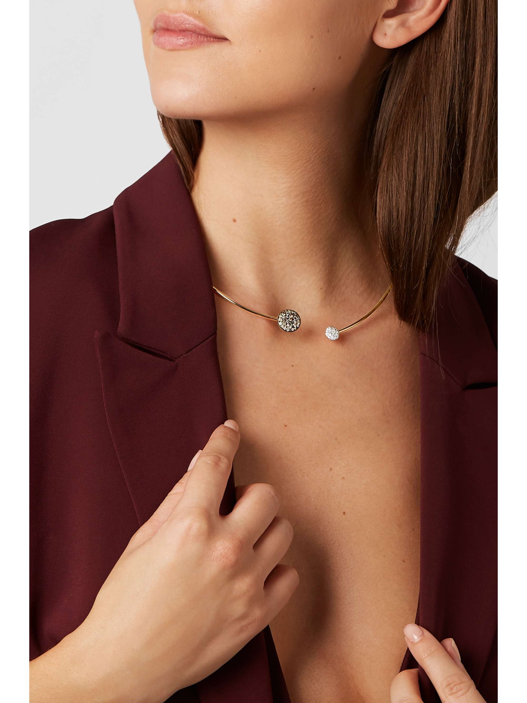 POMELLATO Sabbia 18-karat rose gold diamond choker