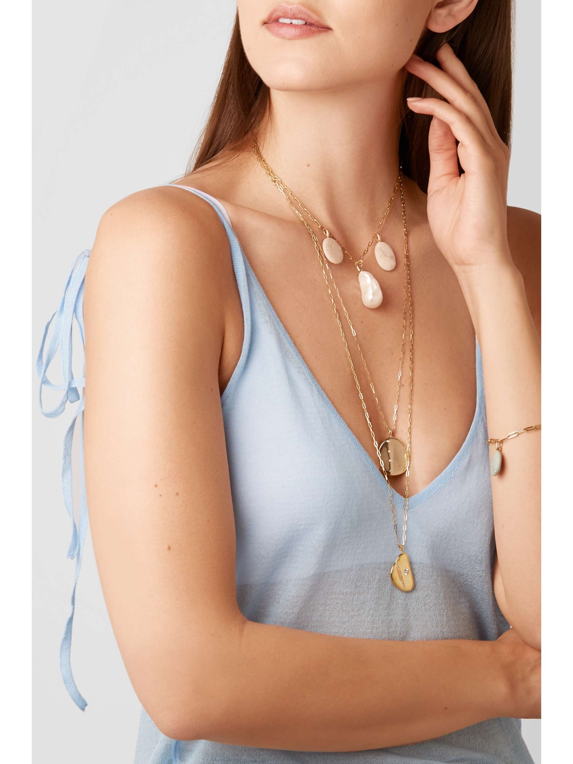 CVC STONES W3 18-karat gold diamond necklace