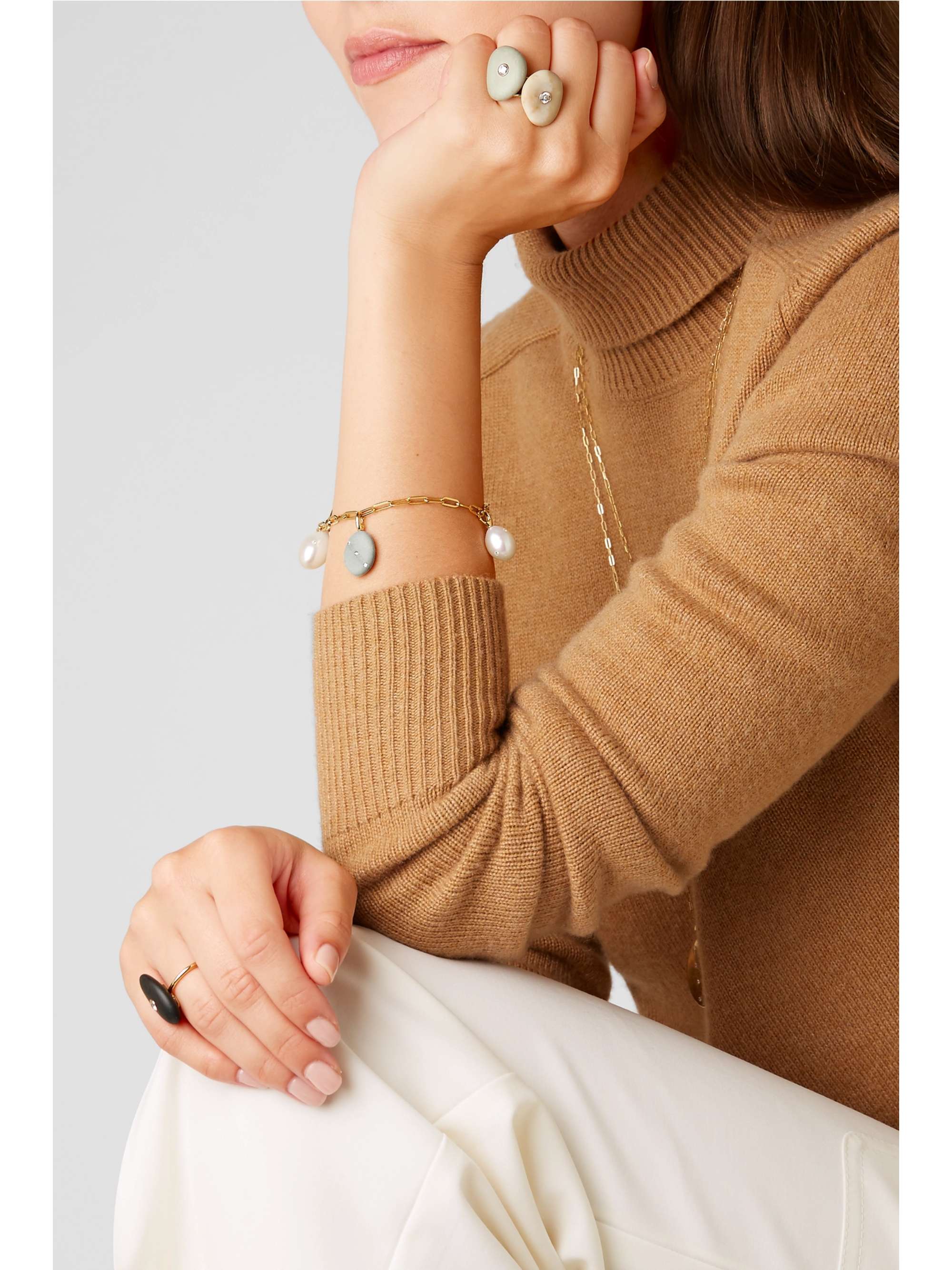 CVC STONES 18-karat gold multi-stone bracelet