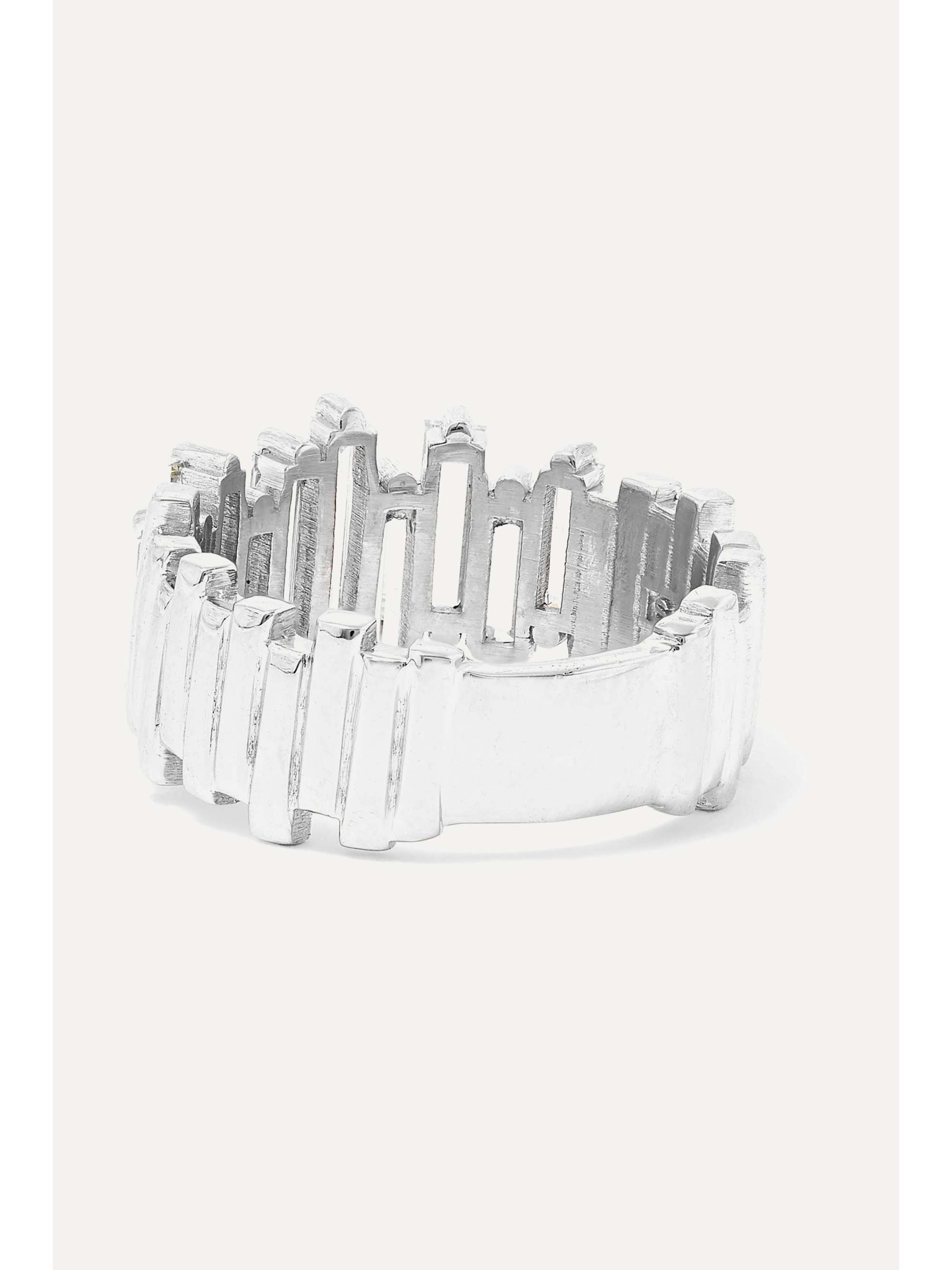 SUZANNE KALAN 18-karat white gold diamond ring