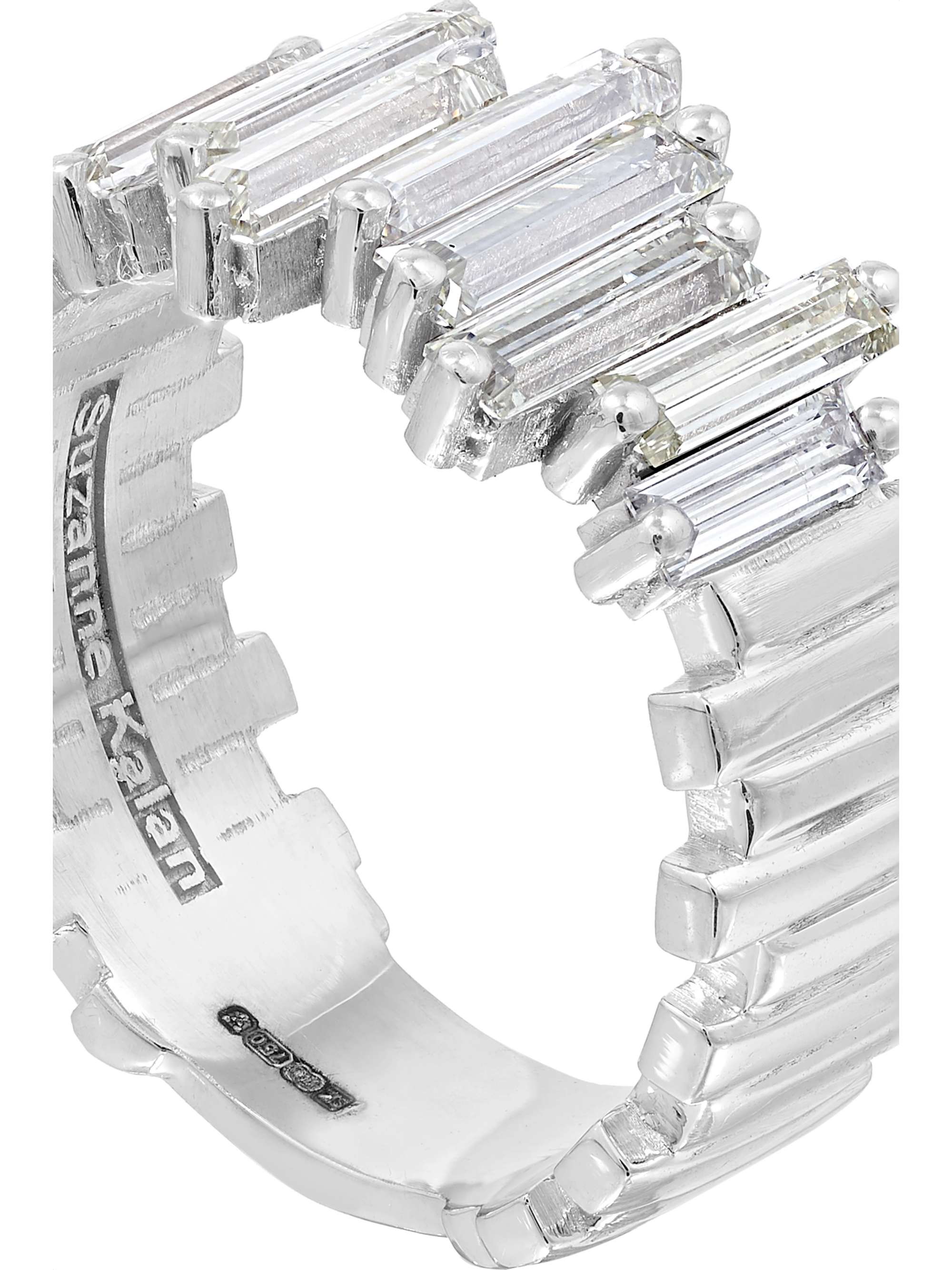 SUZANNE KALAN 18-karat white gold diamond ring
