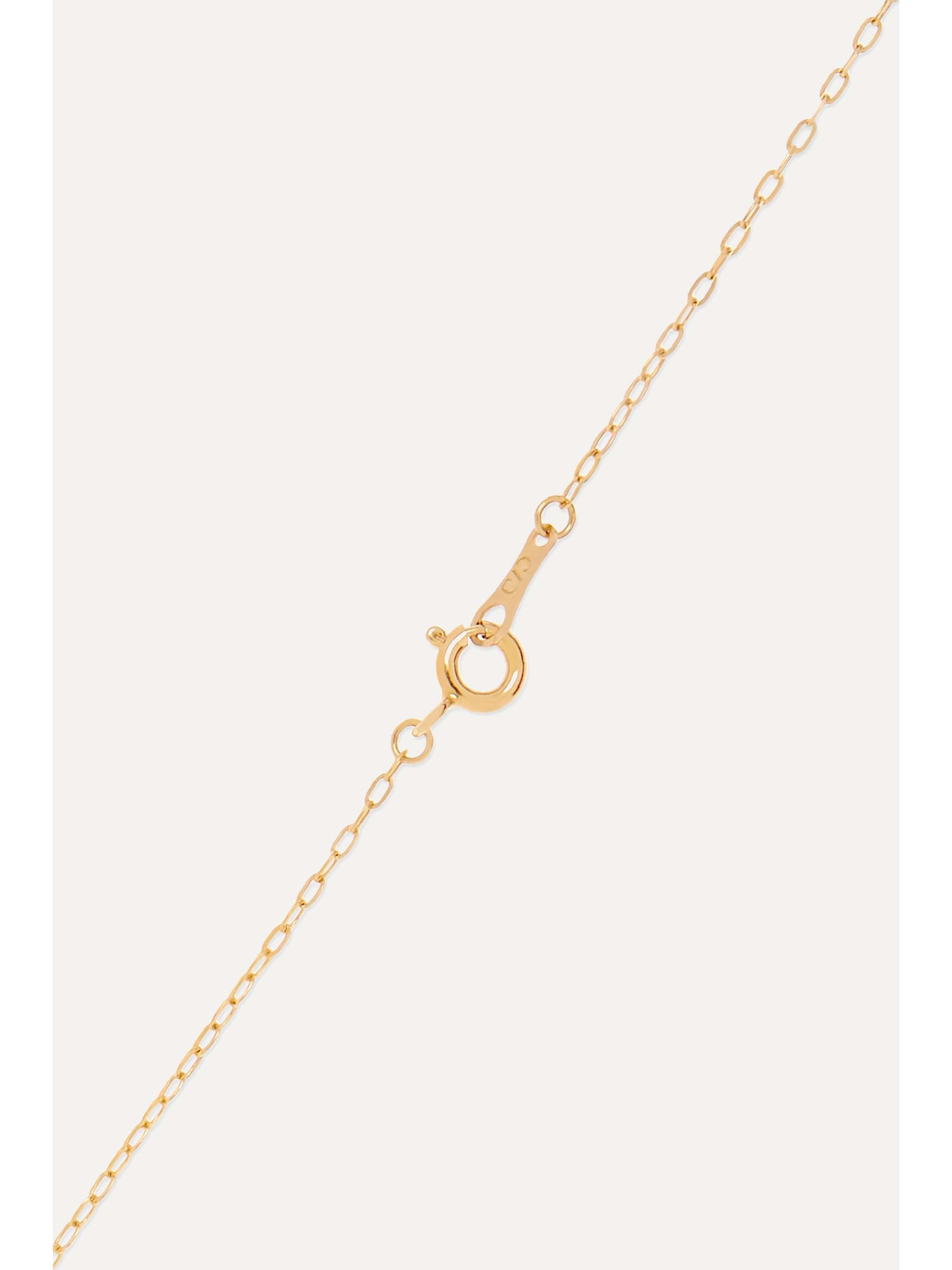 CVC STONES 18-karat gold diamond necklace