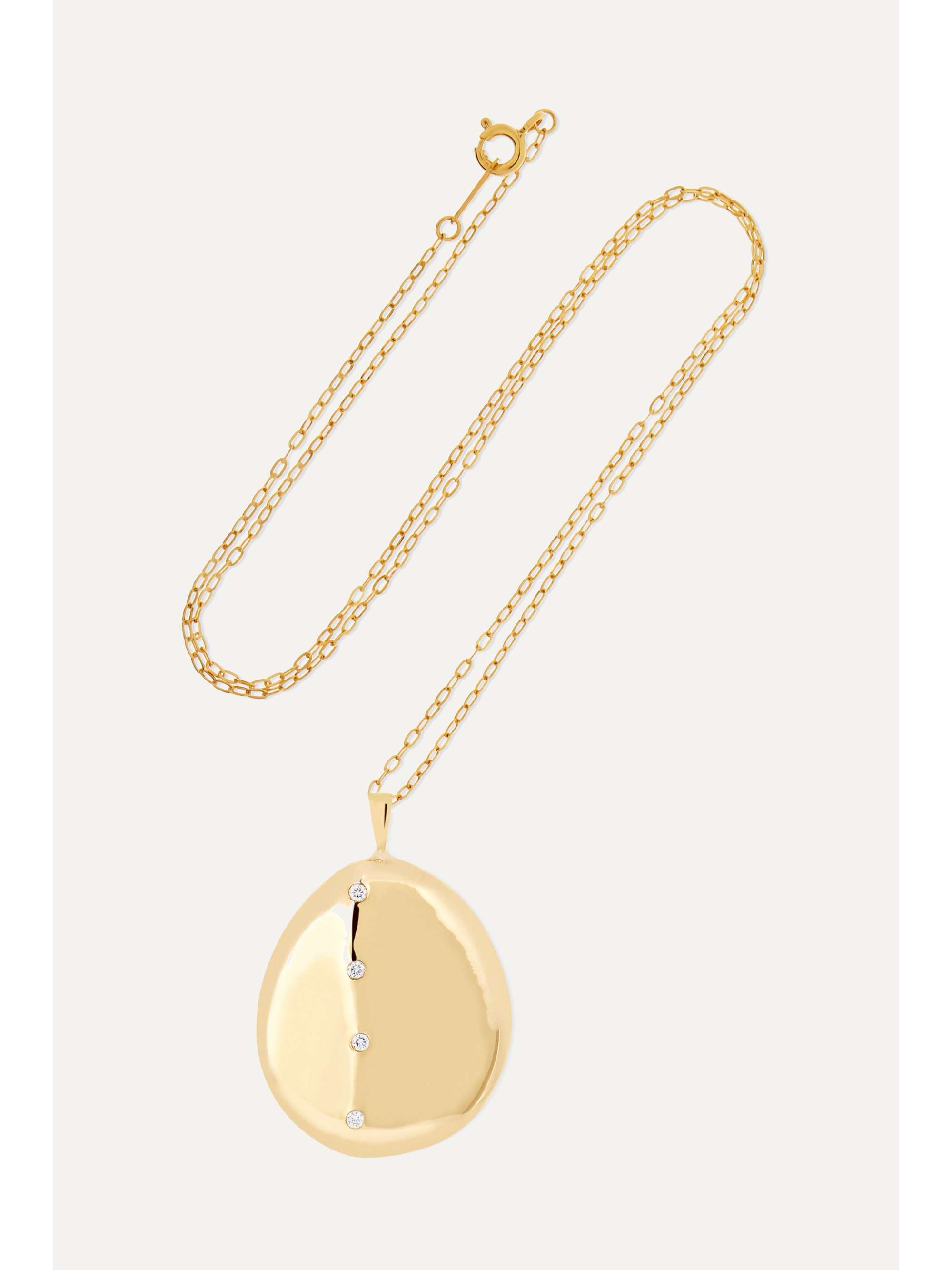 CVC STONES 18-karat gold diamond necklace