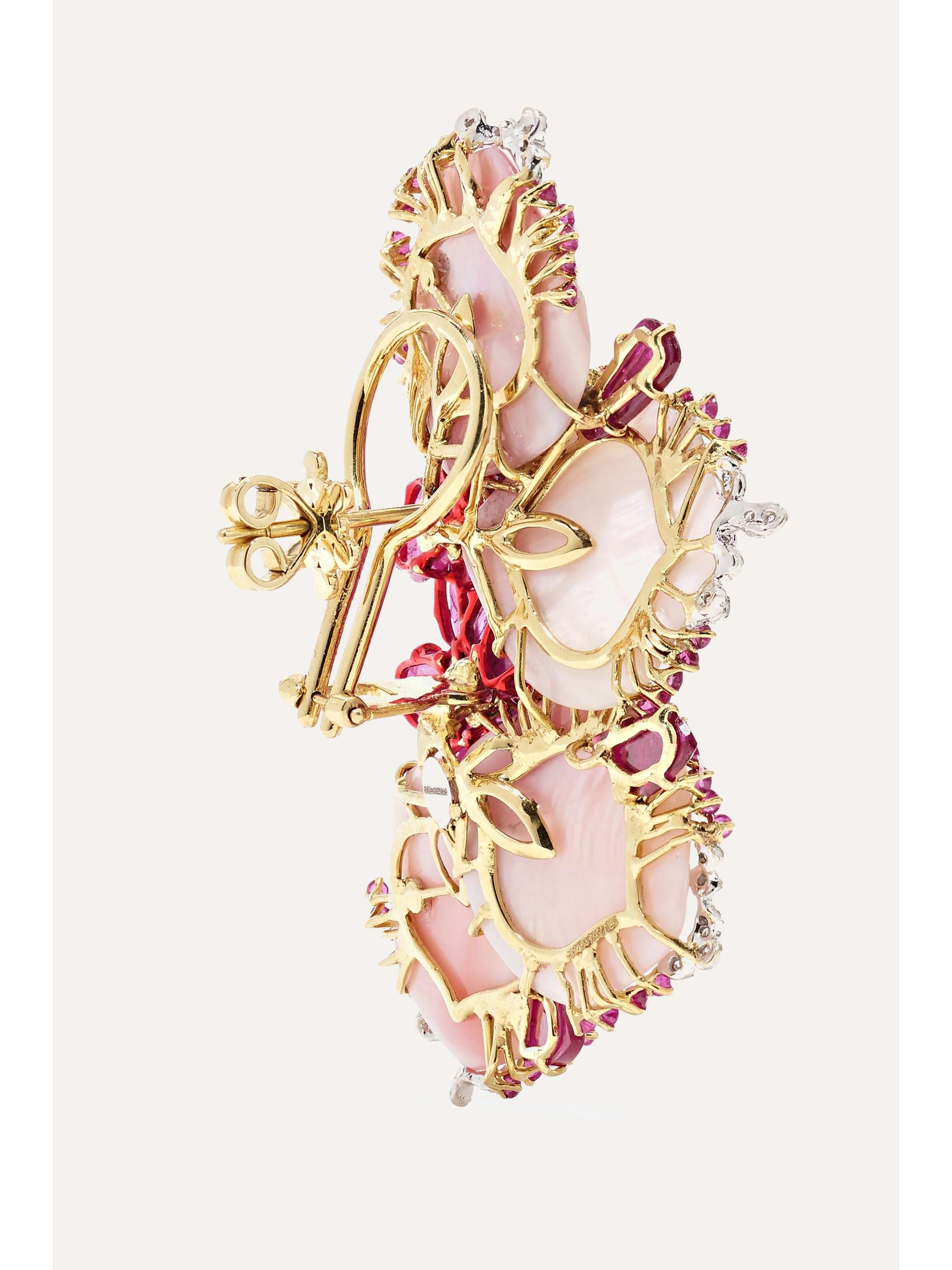 BINA GOENKA 18-karat gold multi-stone earrings