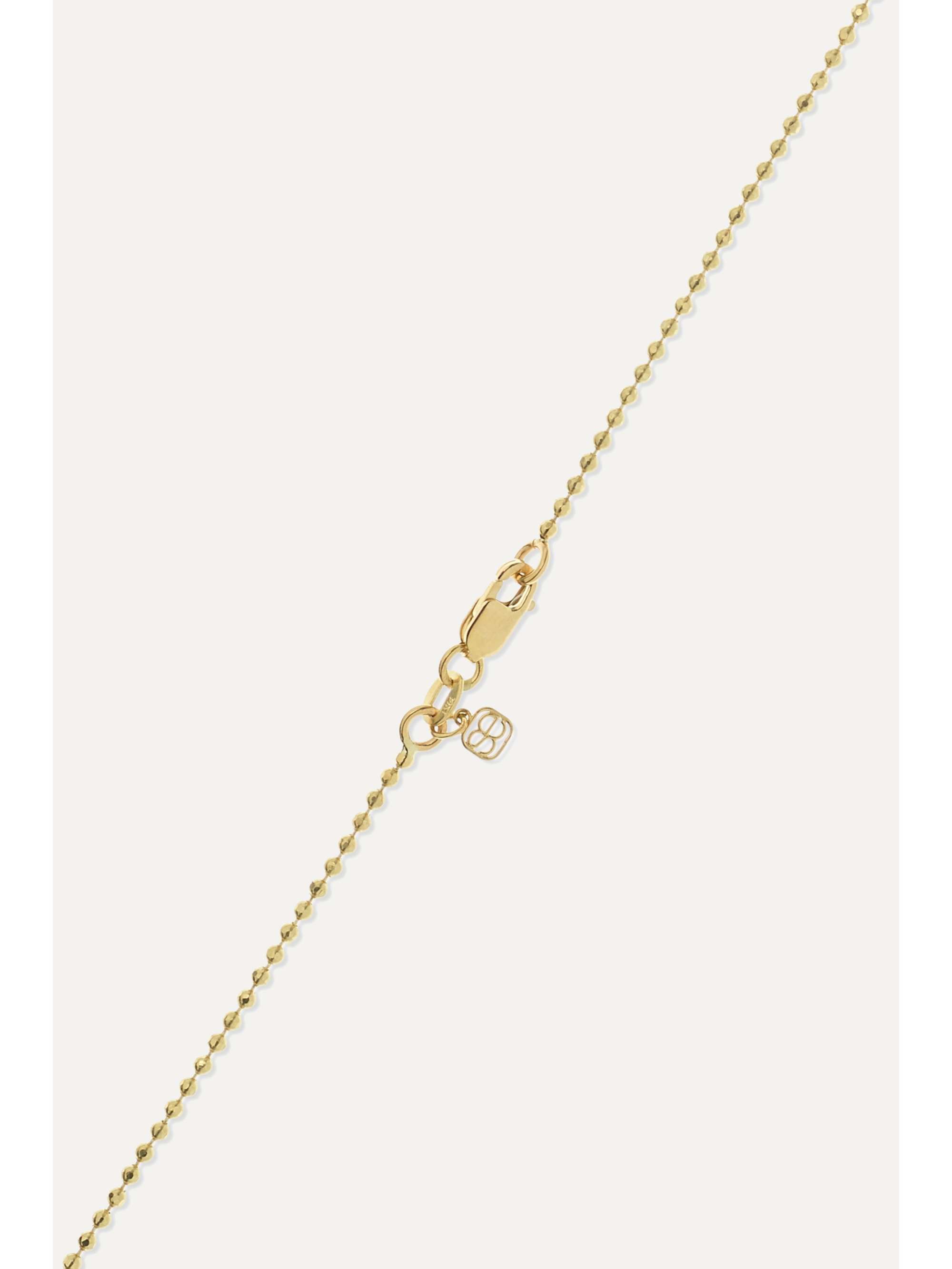 SYDNEY EVAN Supersize Heart 14-karat gold diamond necklace