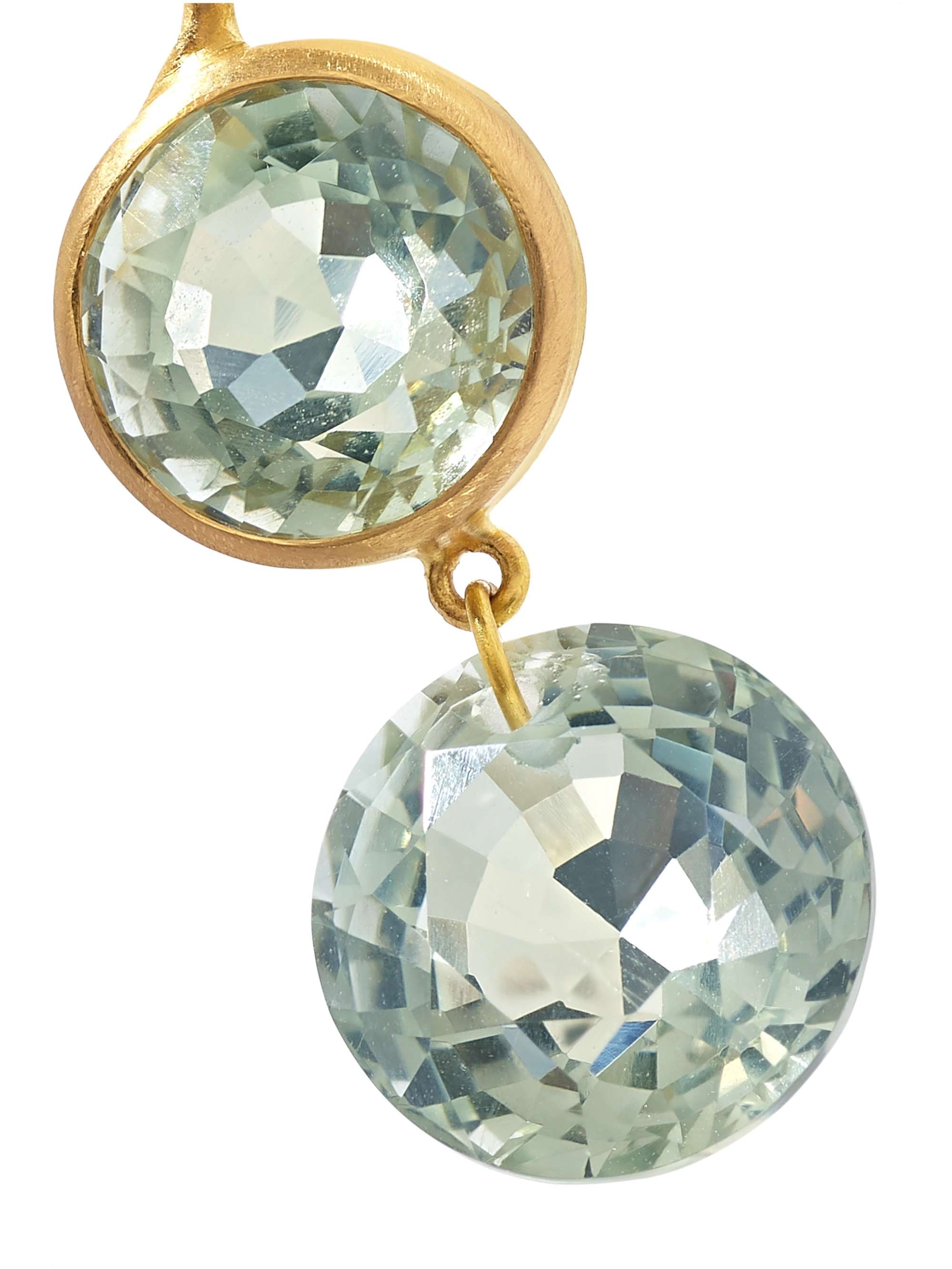MARIE-HÉLÈNE DE TAILLAC Incandescence 22-karat gold quartz earrings