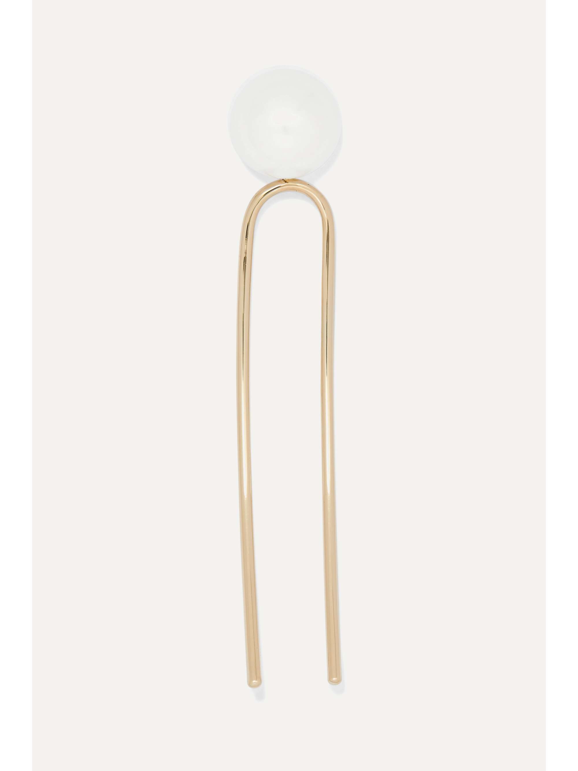 SOPHIE BILLE BRAHE Grace Simple 10-karat gold pearl hair slide