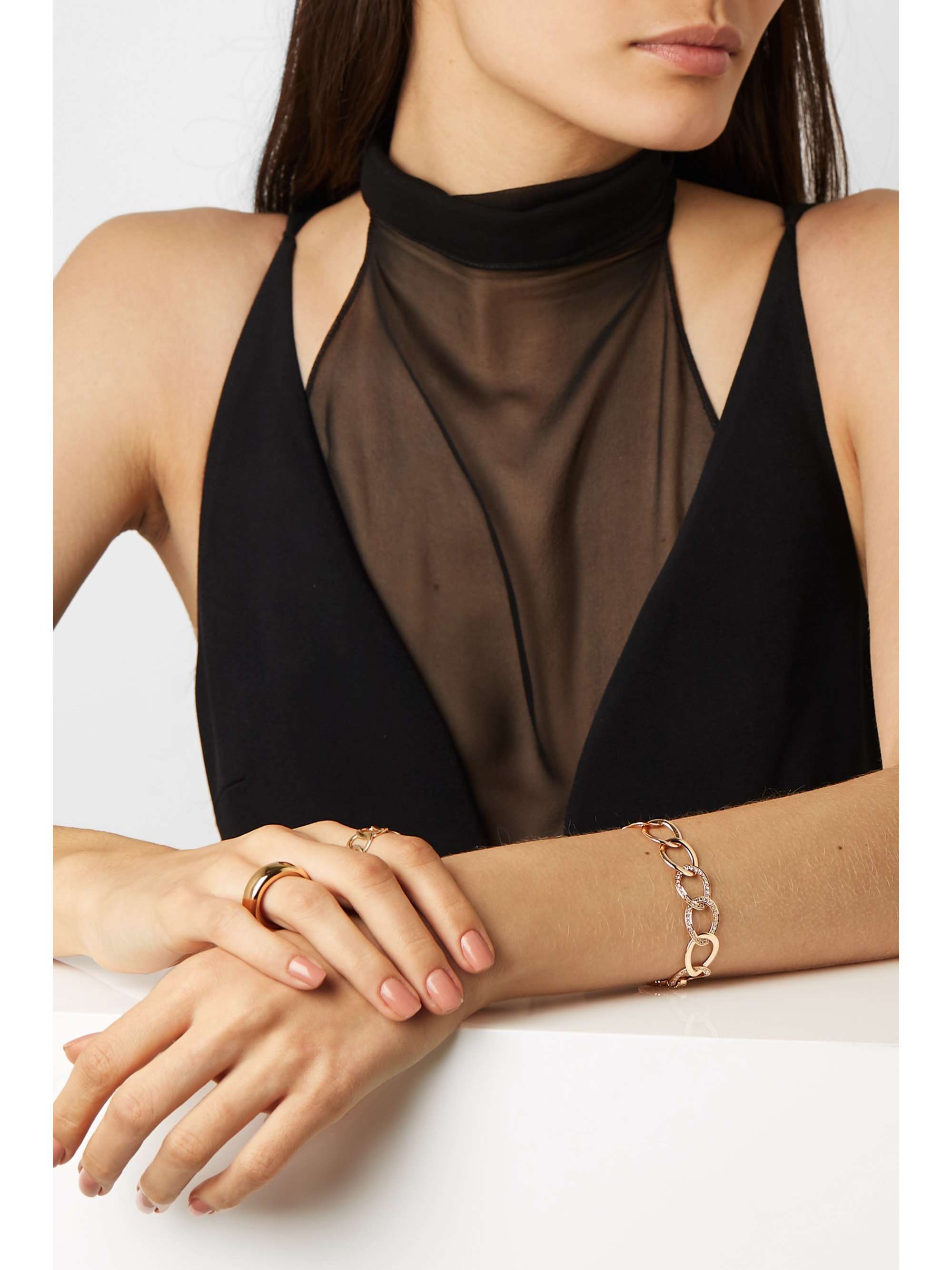 POMELLATO Tango 18-karat rose gold diamond bracelet
