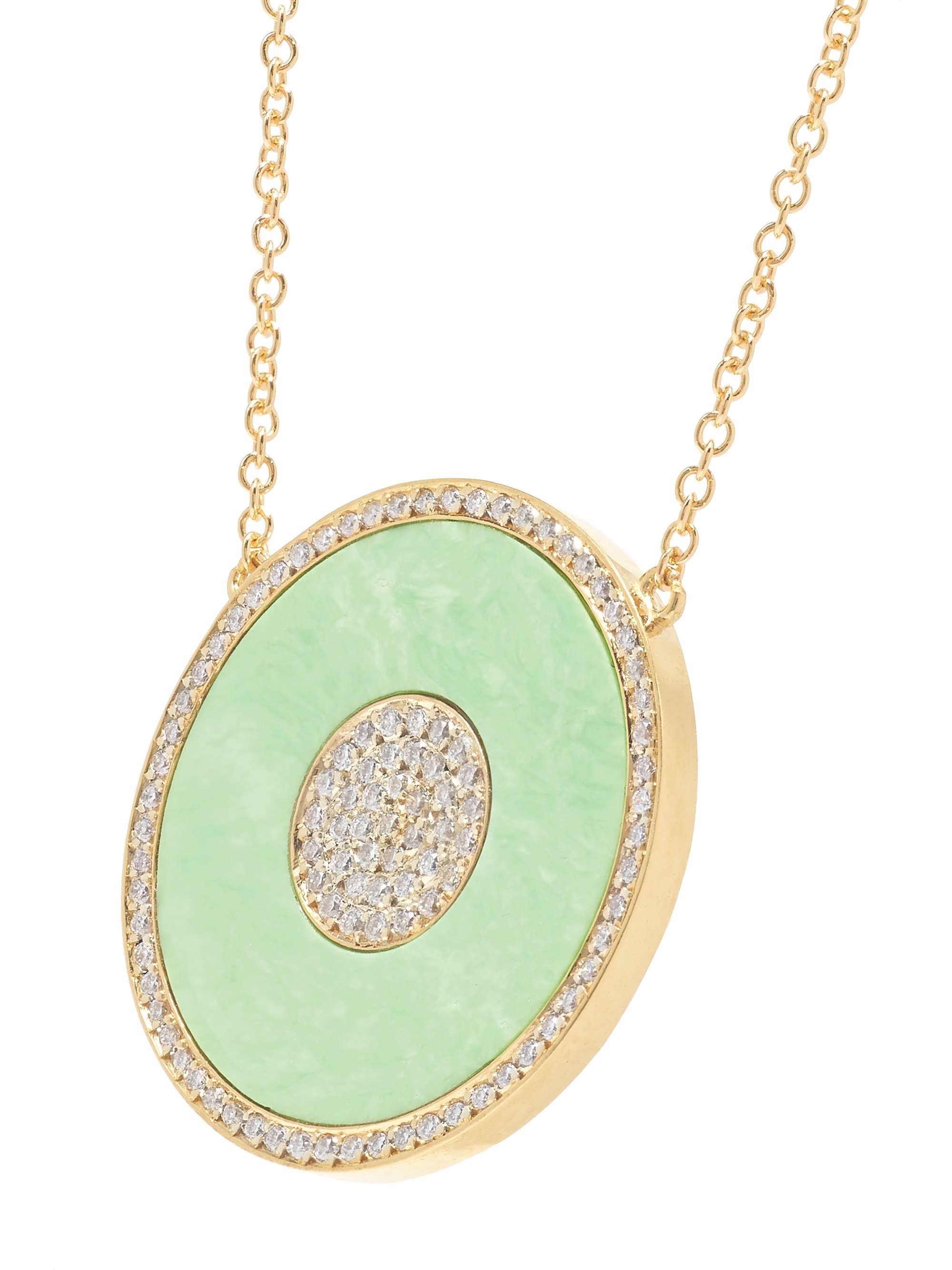 Evil Eye 18-karat gold, turquoise and diamond necklace Evil Eye 18-karat gold, turquoise and diamond necklace