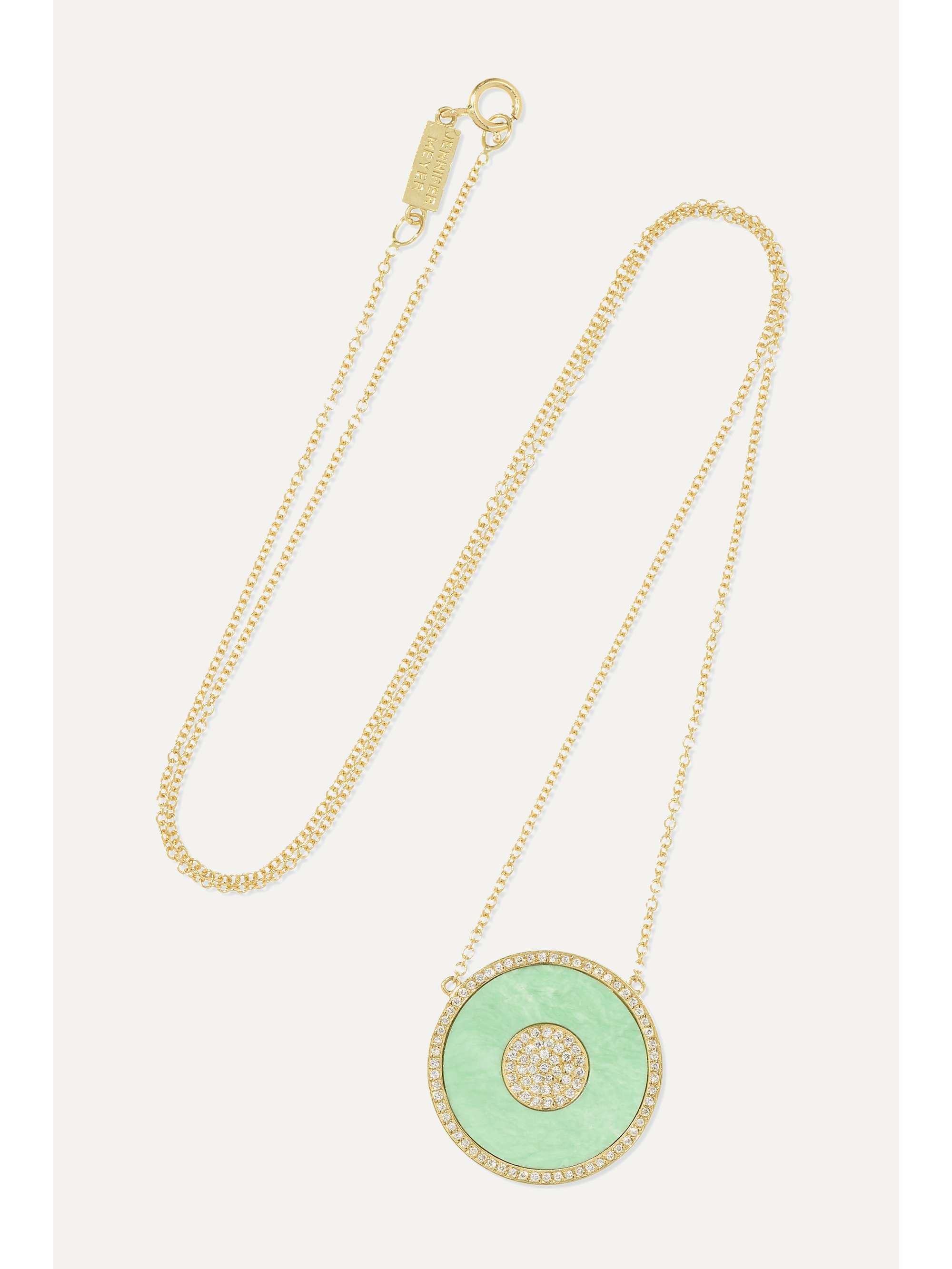 Gold Evil Eye 18-karat gold, turquoise and diamond necklace Gold Evil Eye 18-karat gold, turquoise and diamond necklace