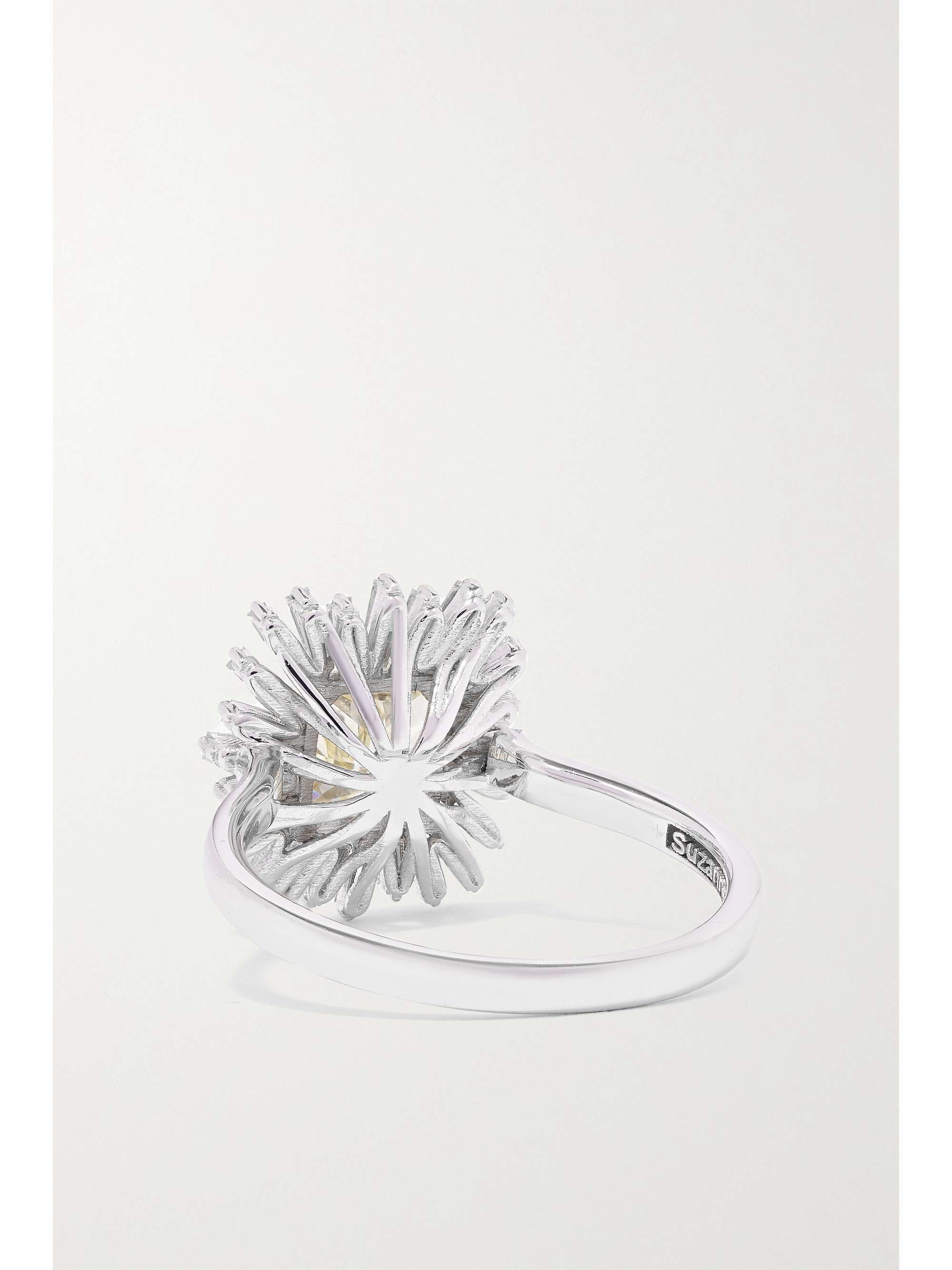 SUZANNE KALAN 18-karat white gold diamond ring
