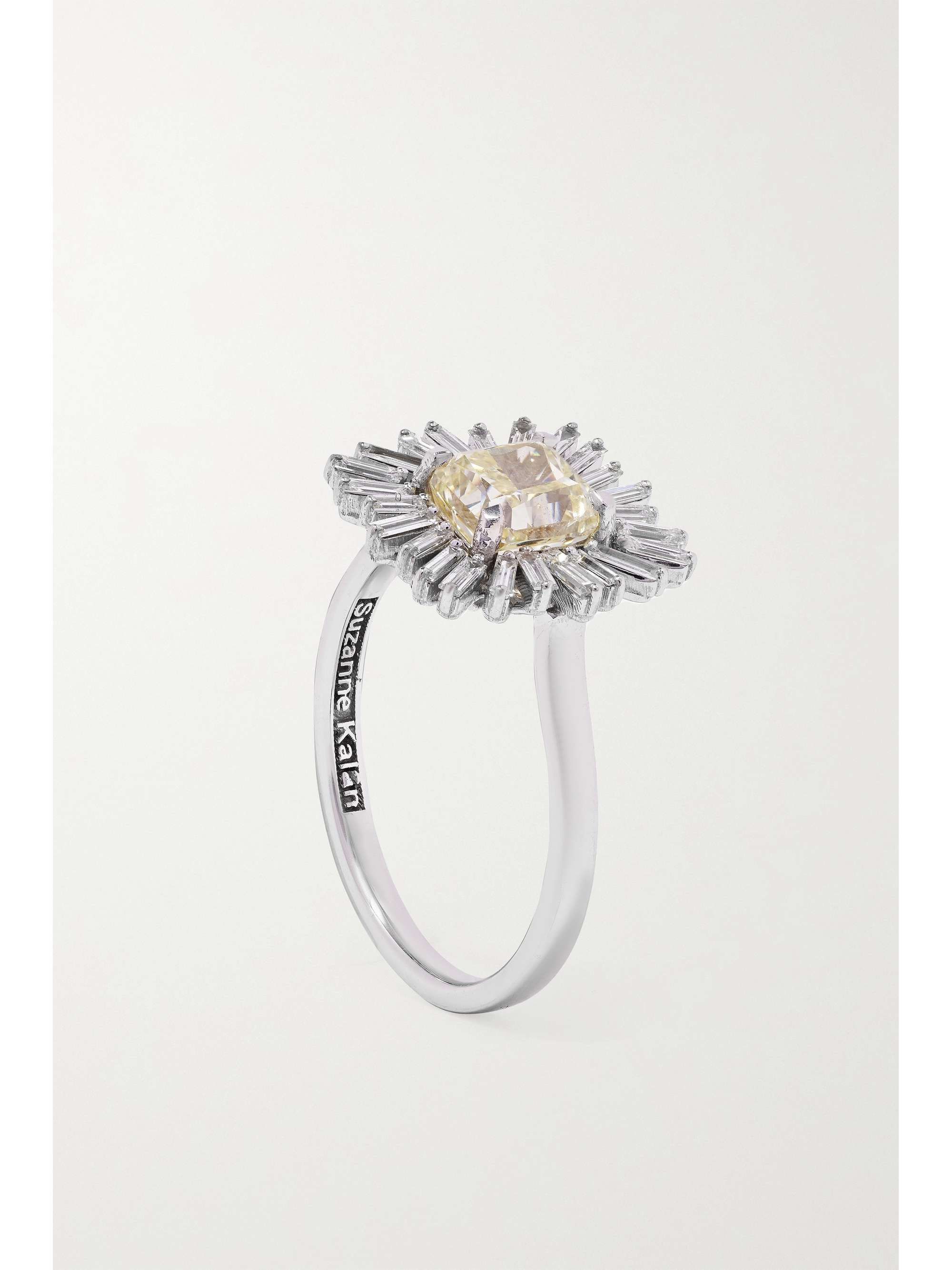 SUZANNE KALAN 18-karat white gold diamond ring