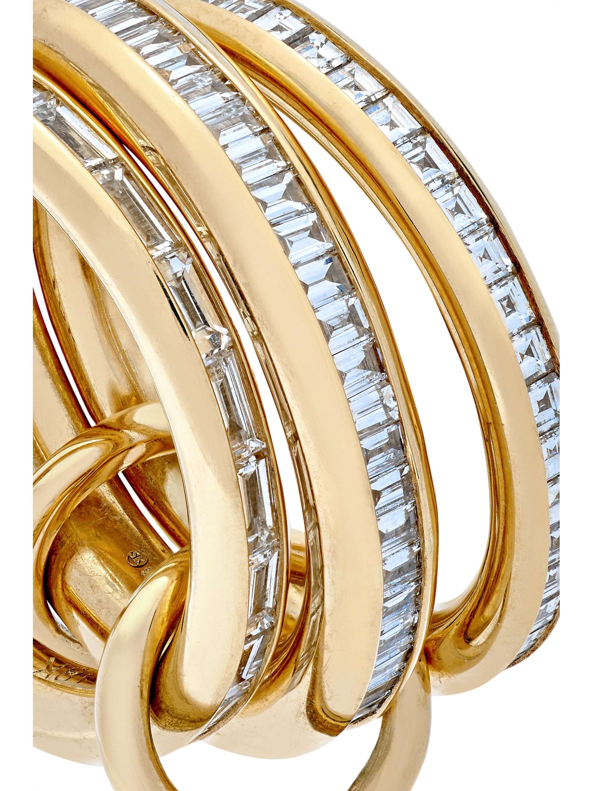 SPINELLI KILCOLLIN Manava set of three 18-karat gold diamond rings