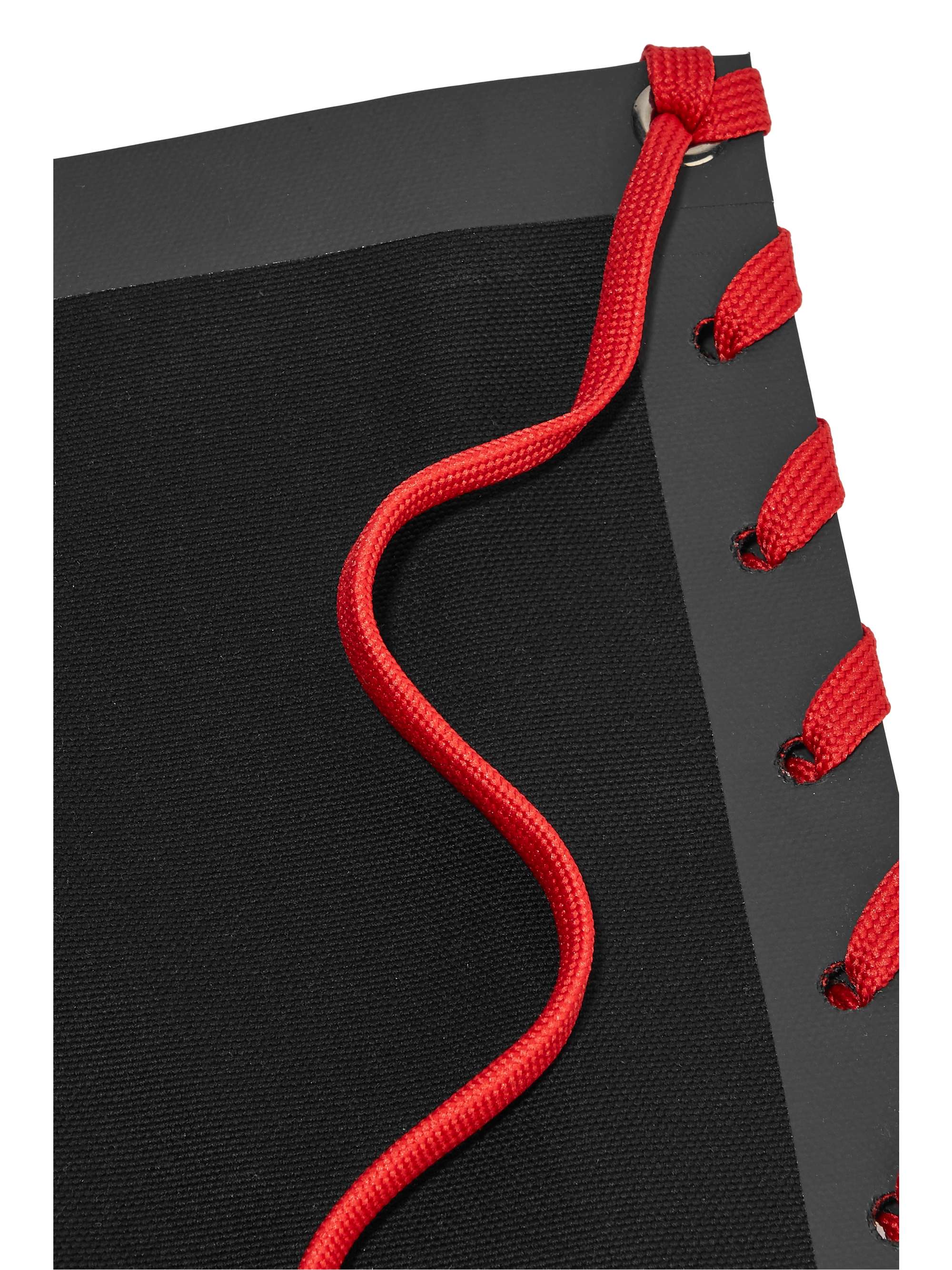 CHRISTIAN LOUBOUTIN Cabalace lace-up leather-trimmed canvas tote