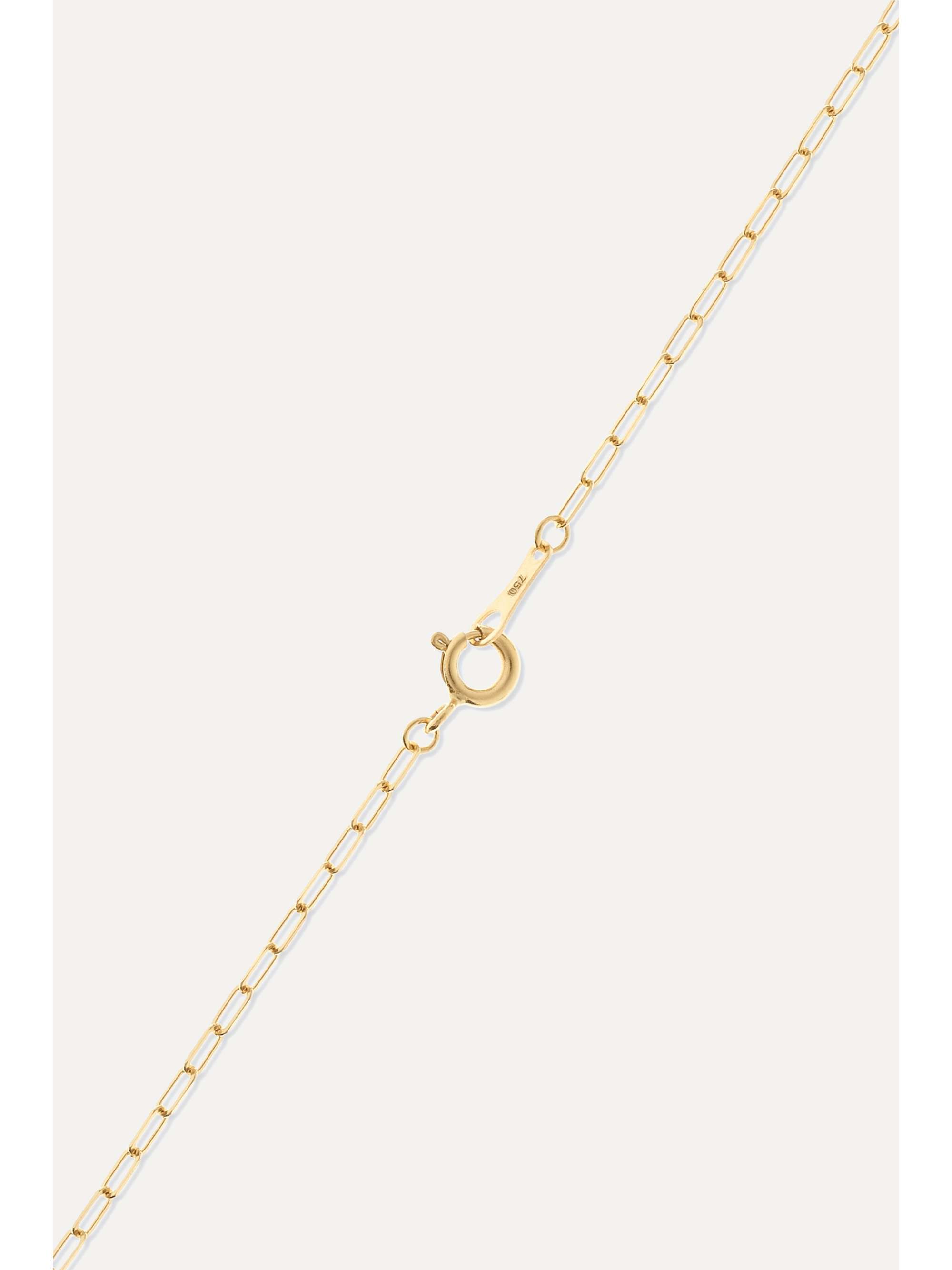 CVC STONES Tasty 18-karat gold, stone and diamond necklace