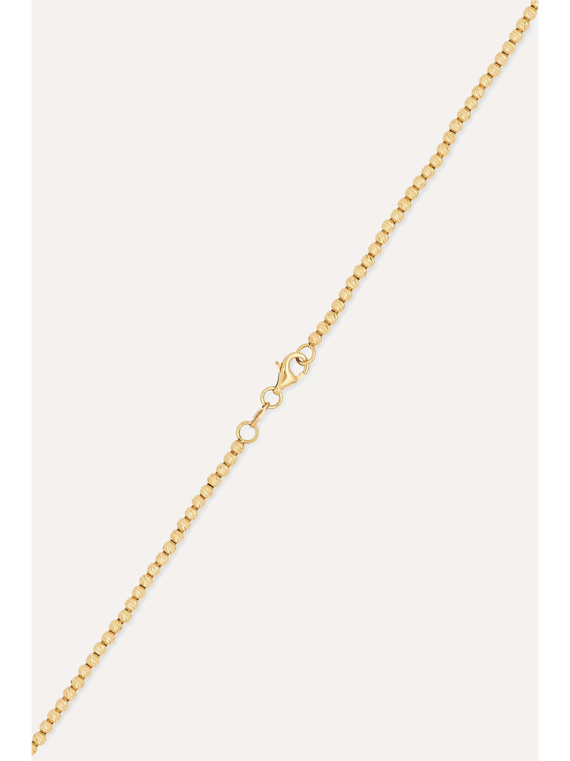 CAROLINA BUCCI Florentine 18-karat gold diamond necklace