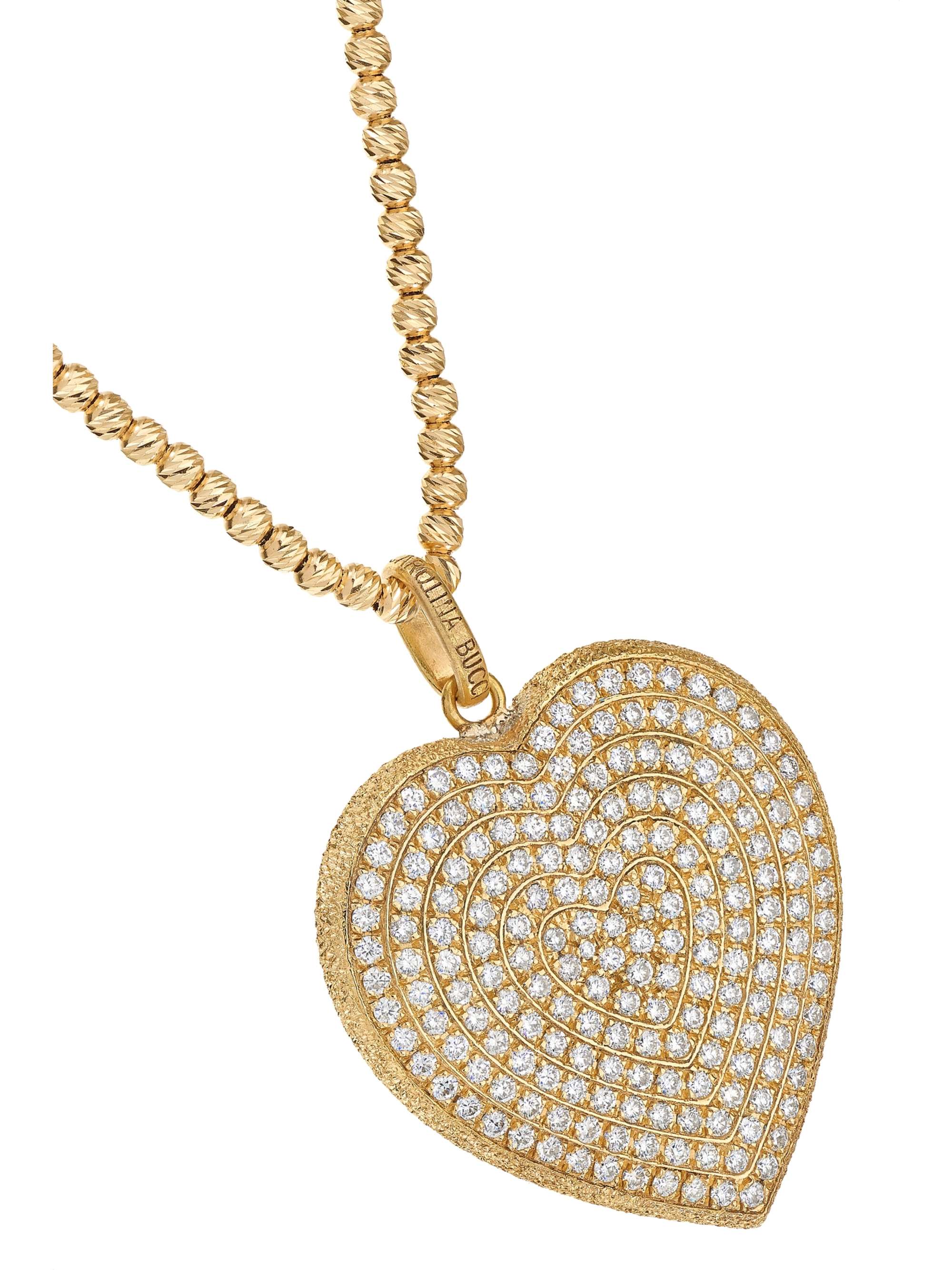 CAROLINA BUCCI Florentine 18-karat gold diamond necklace
