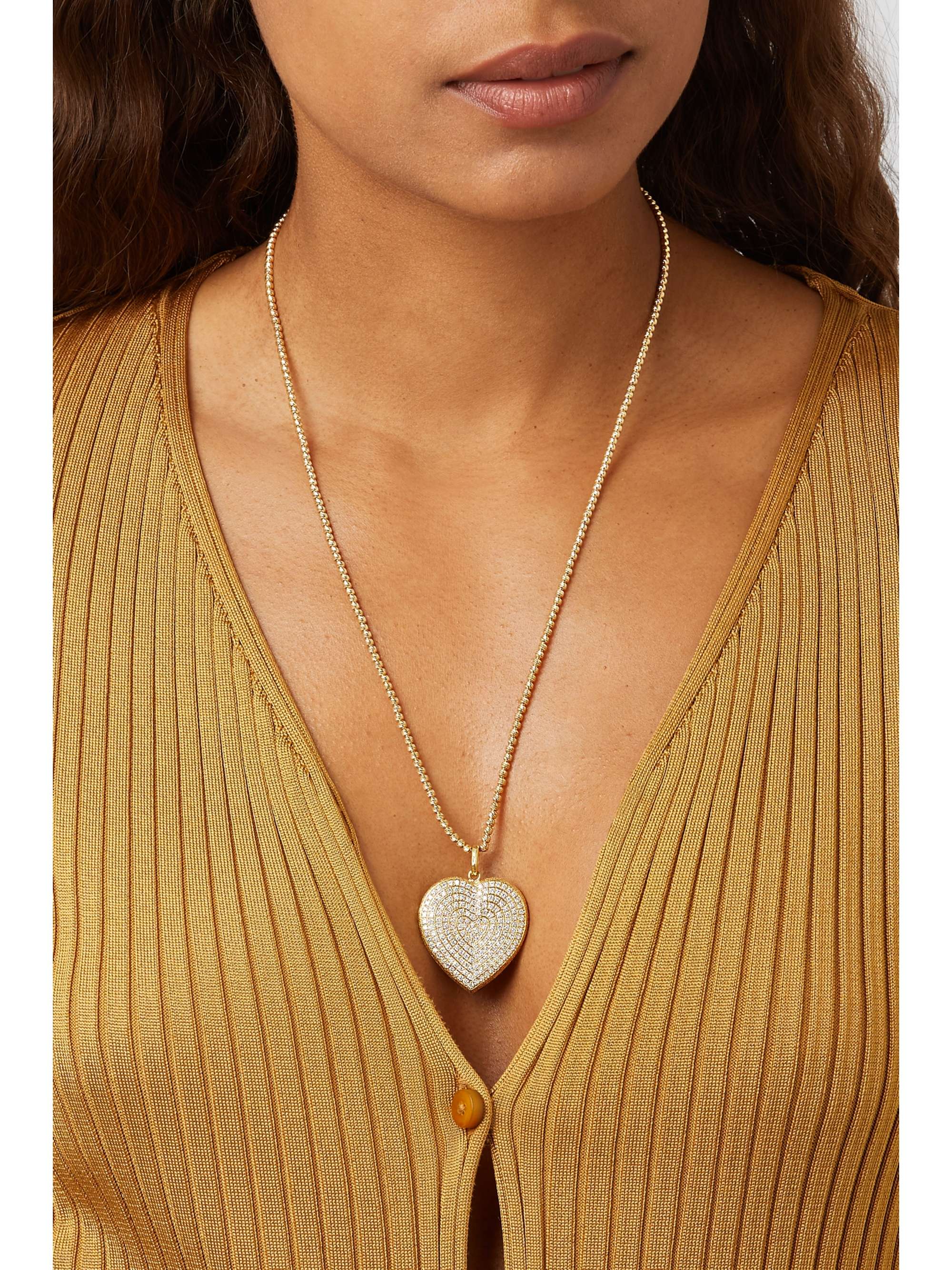 CAROLINA BUCCI Florentine 18-karat gold diamond necklace