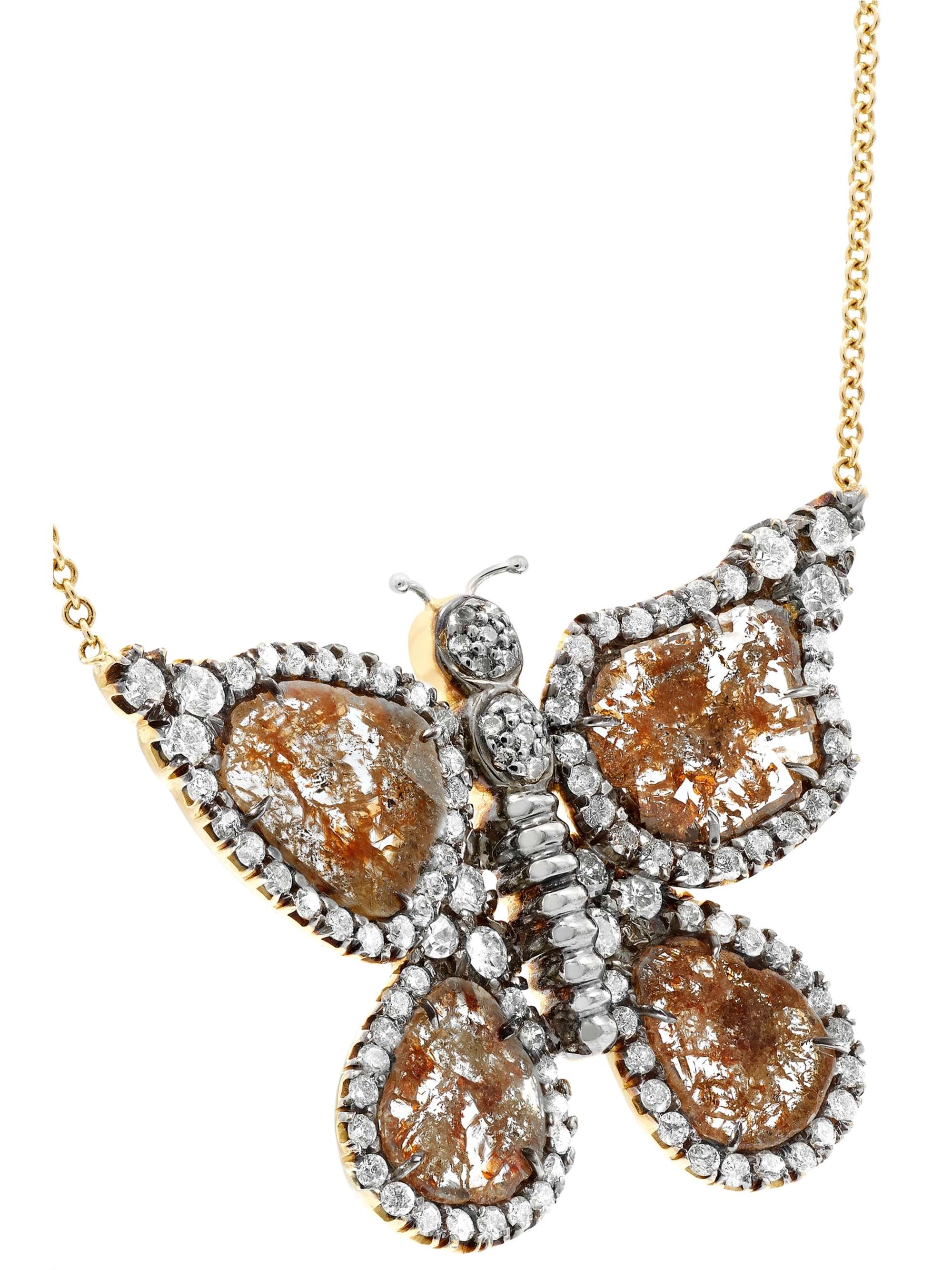 KIMBERLY MCDONALD + NET SUSTAIN 18-karat gold diamond necklace