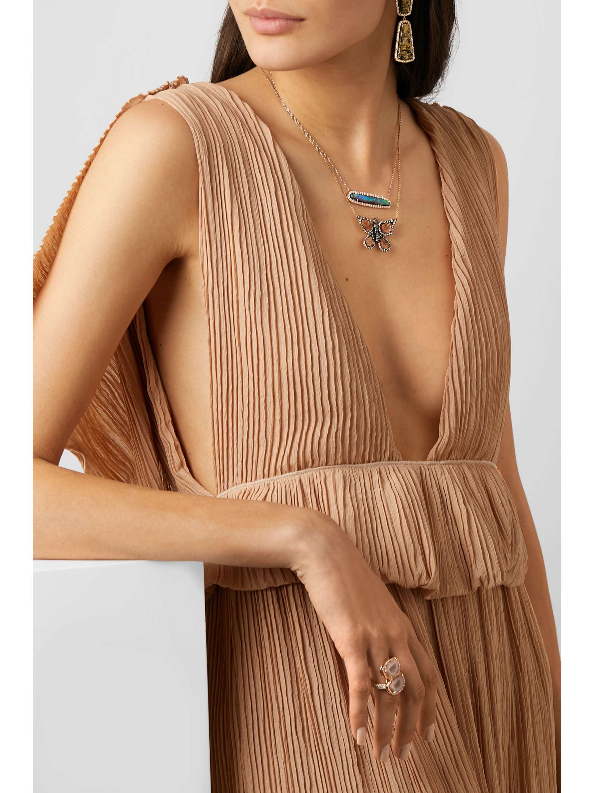 KIMBERLY MCDONALD + NET SUSTAIN 18-karat gold diamond necklace