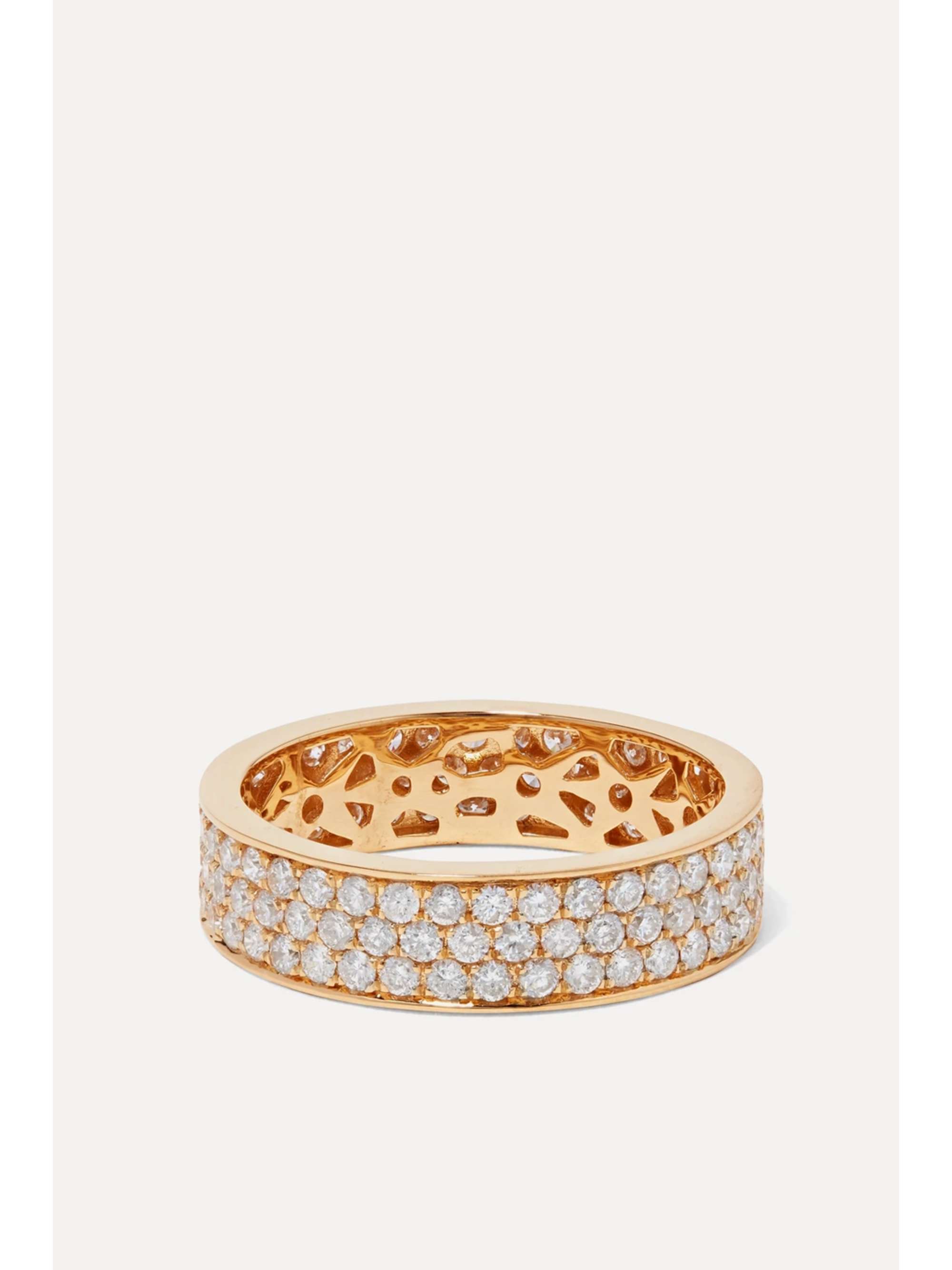 OFIRA Cluster 18-karat gold diamond ring