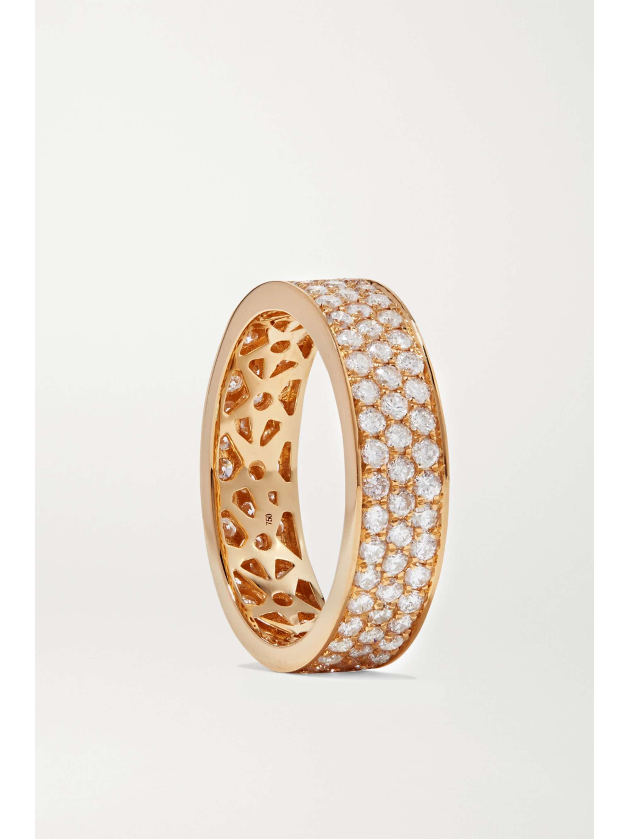 OFIRA Cluster 18-karat gold diamond ring