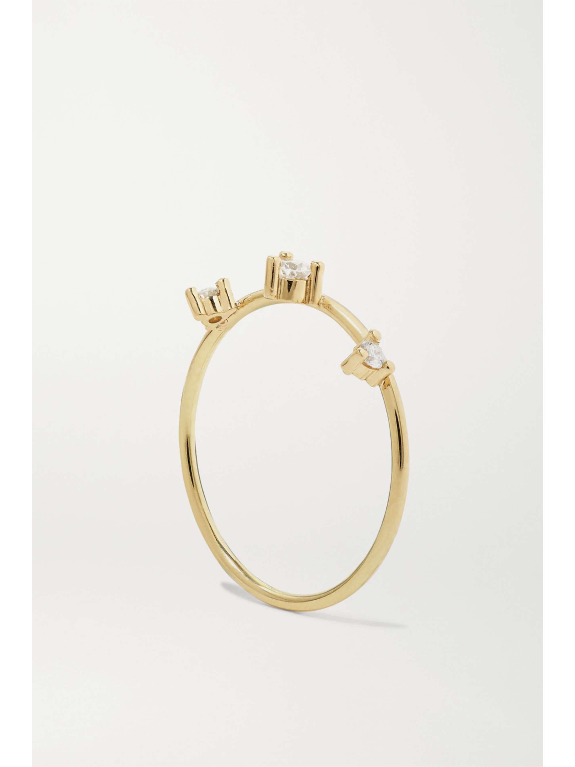 MIZUKI 14-karat gold diamond ring