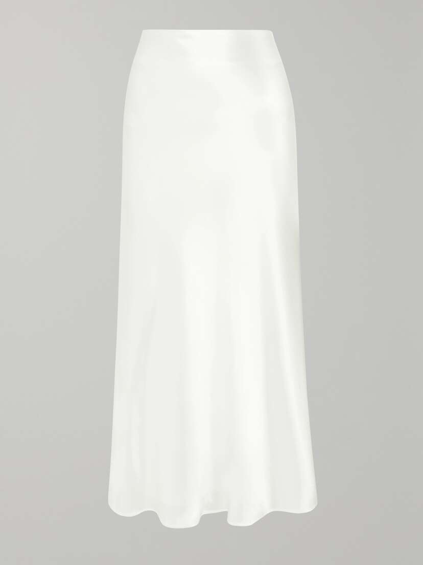 Galvan Valletta Satin Midi Skirt