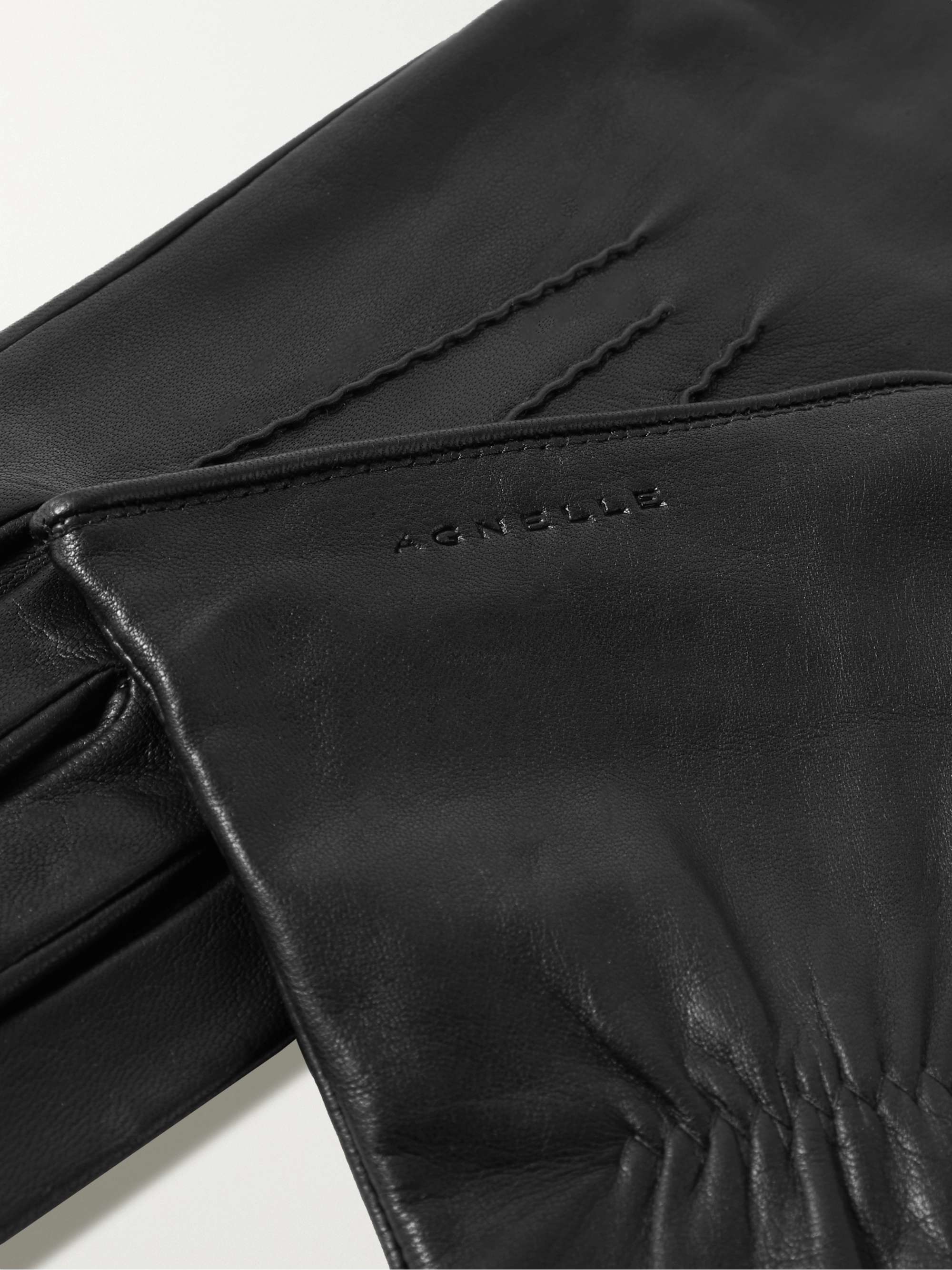 AGNELLE Grace leather gloves