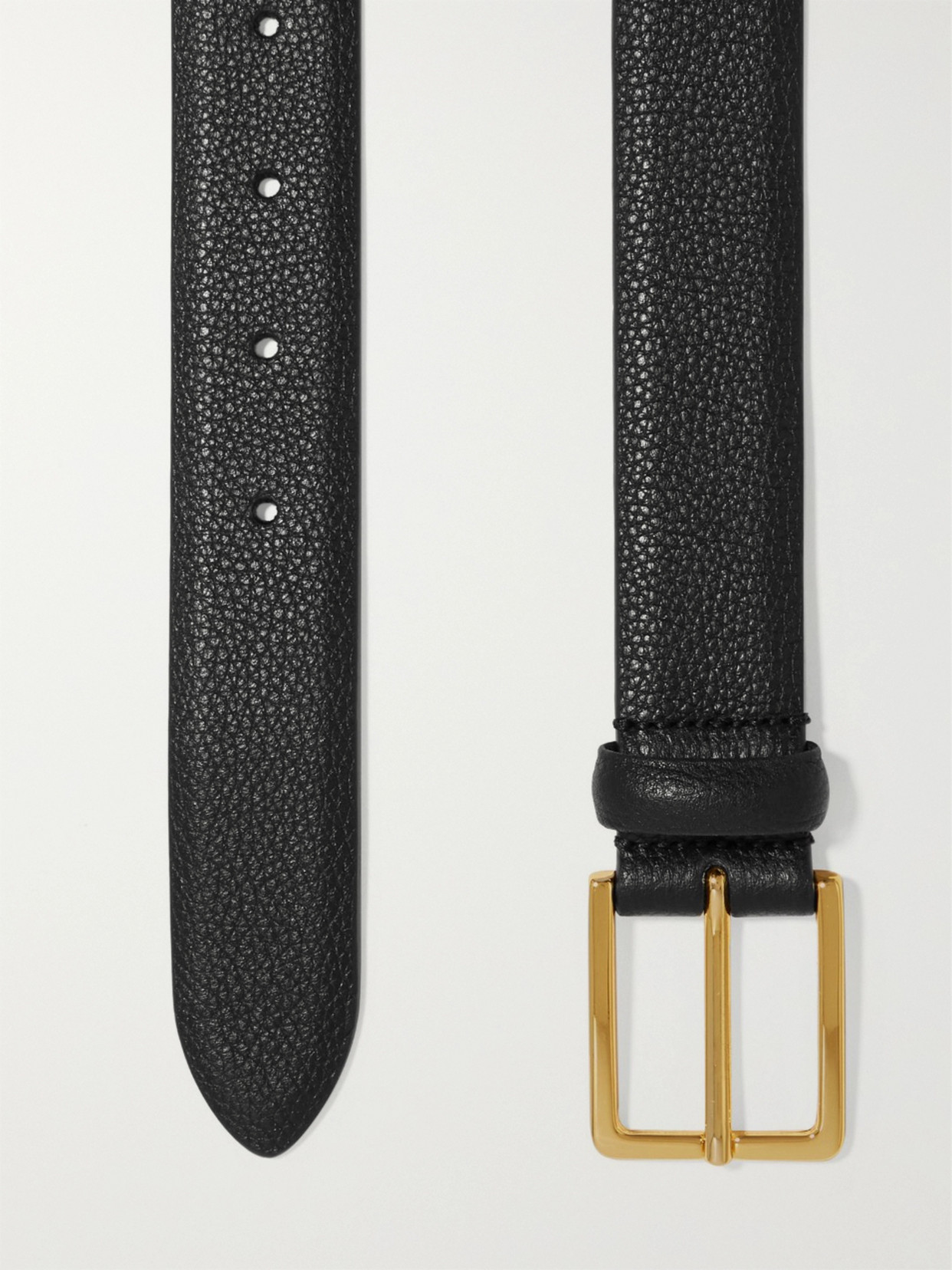 Anderson's Textured-leather Belt In Black