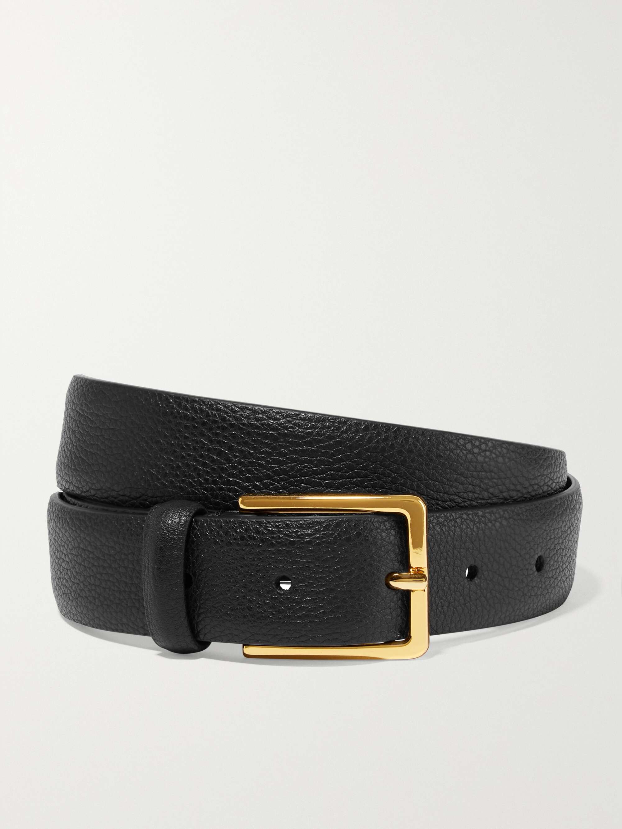 ANDERSON'S Textured-leather belt | NET-A-PORTER