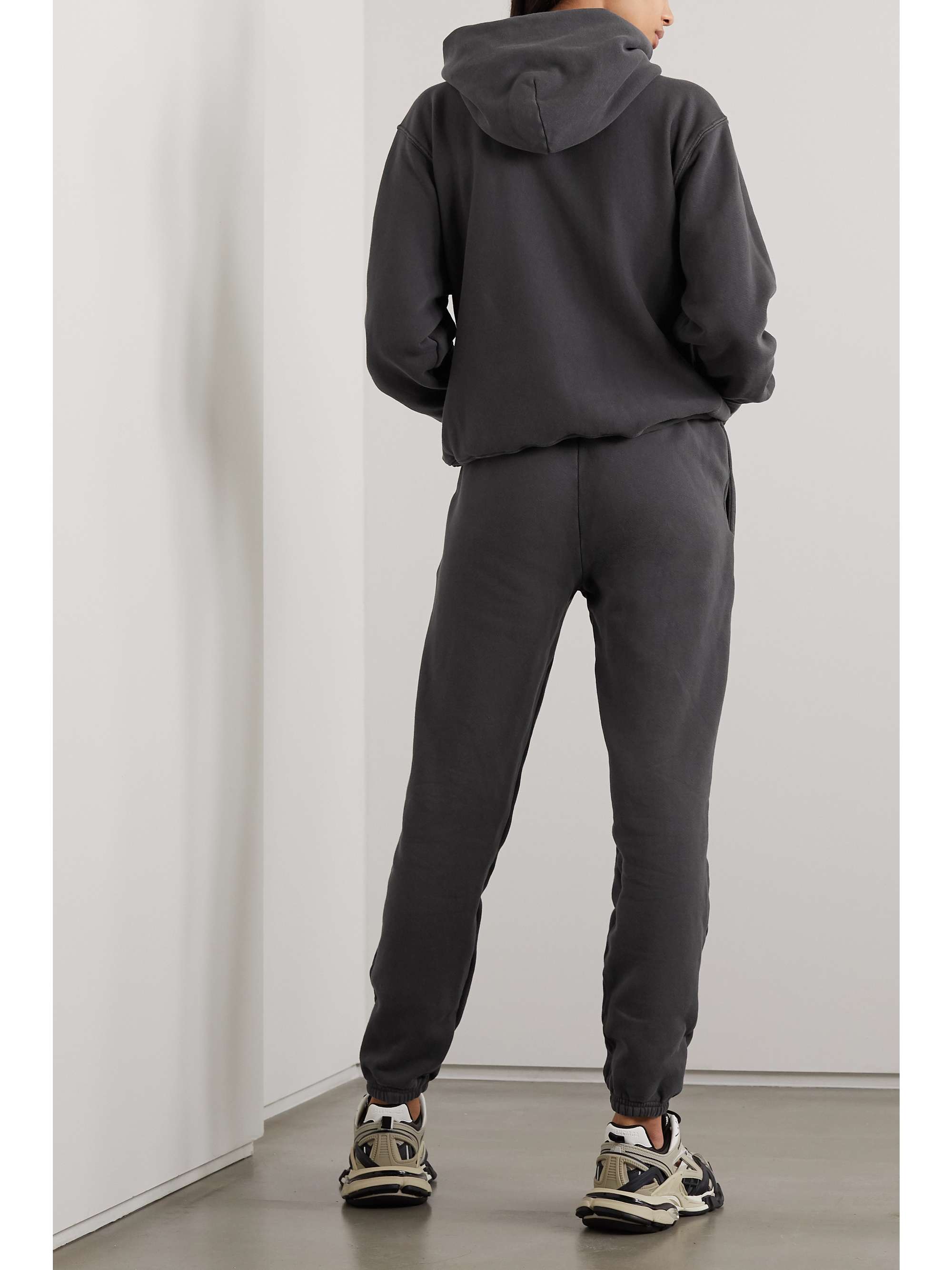 LES TIEN Cotton-jersey track pants