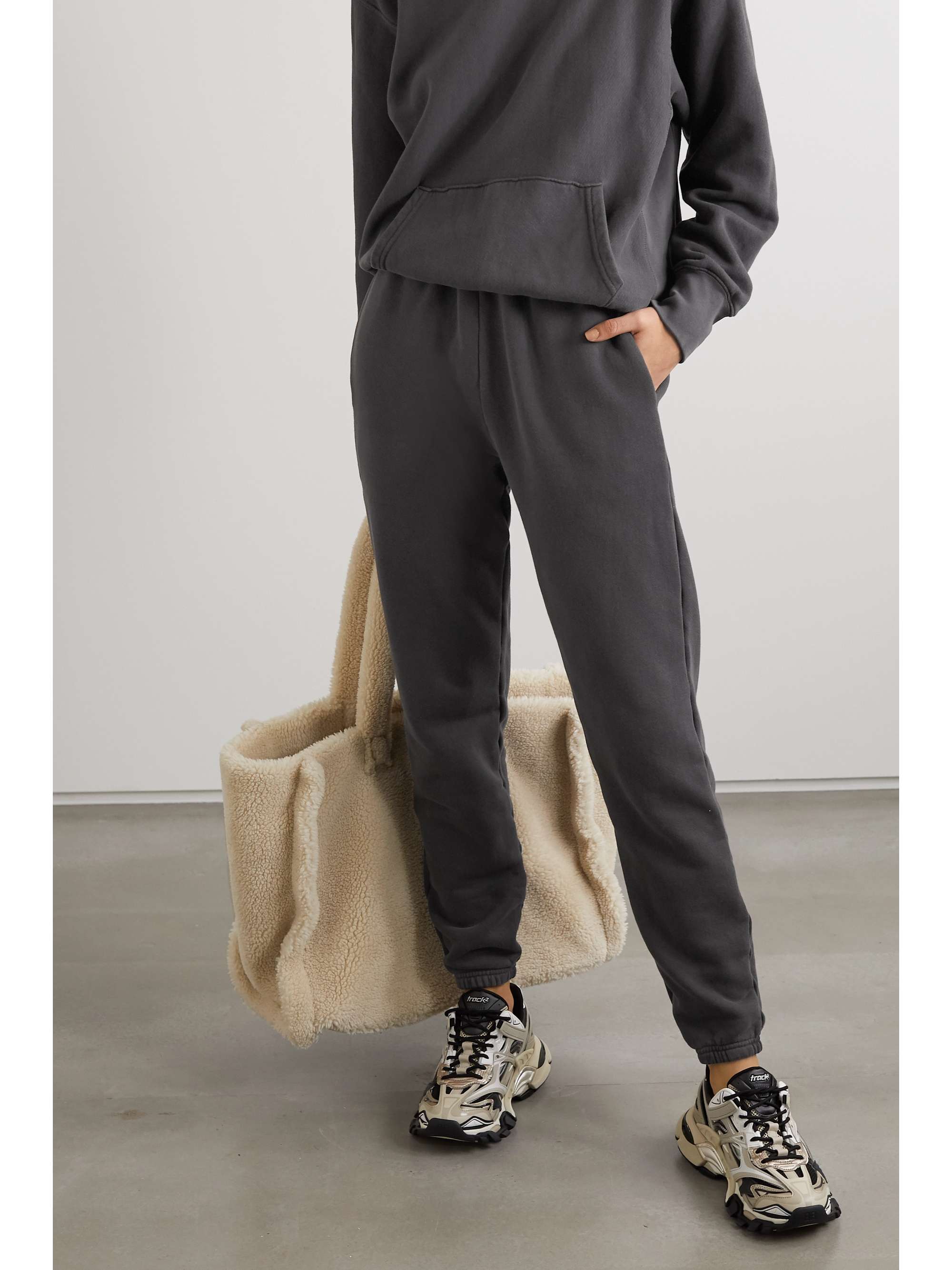 LES TIEN Cotton-jersey track pants