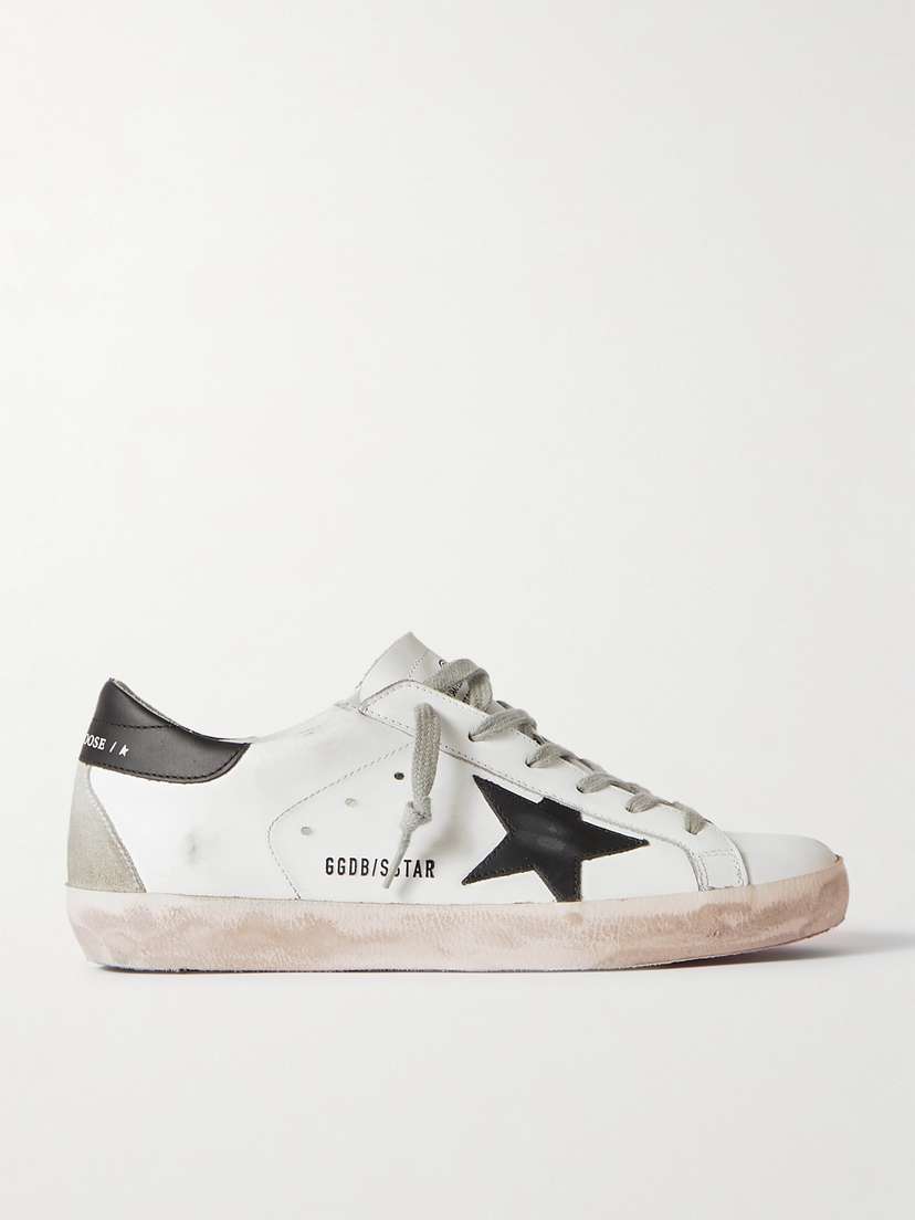 Golden Goose Superstar Distressed Leather Sneakers