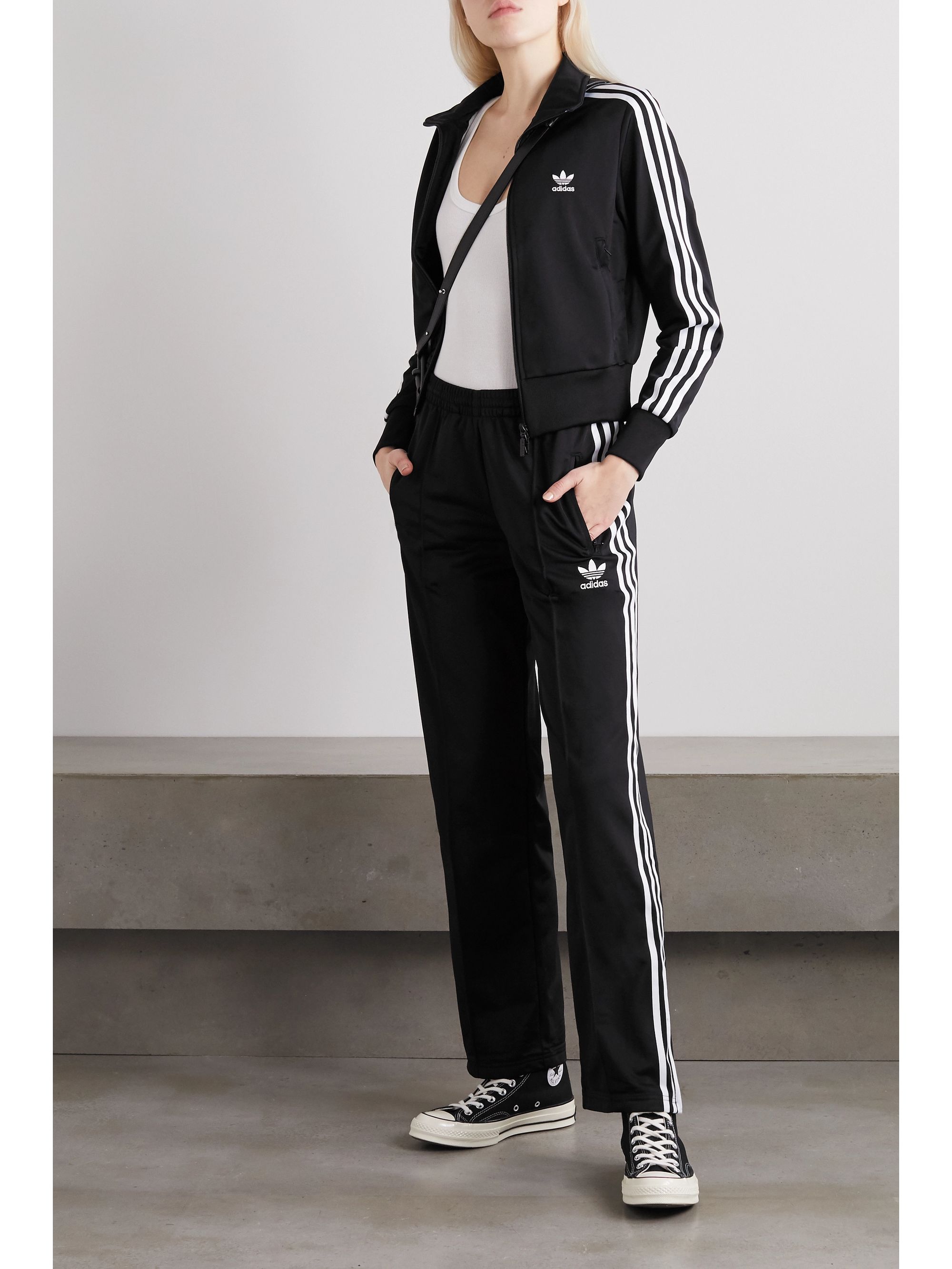 adidas striped trousers